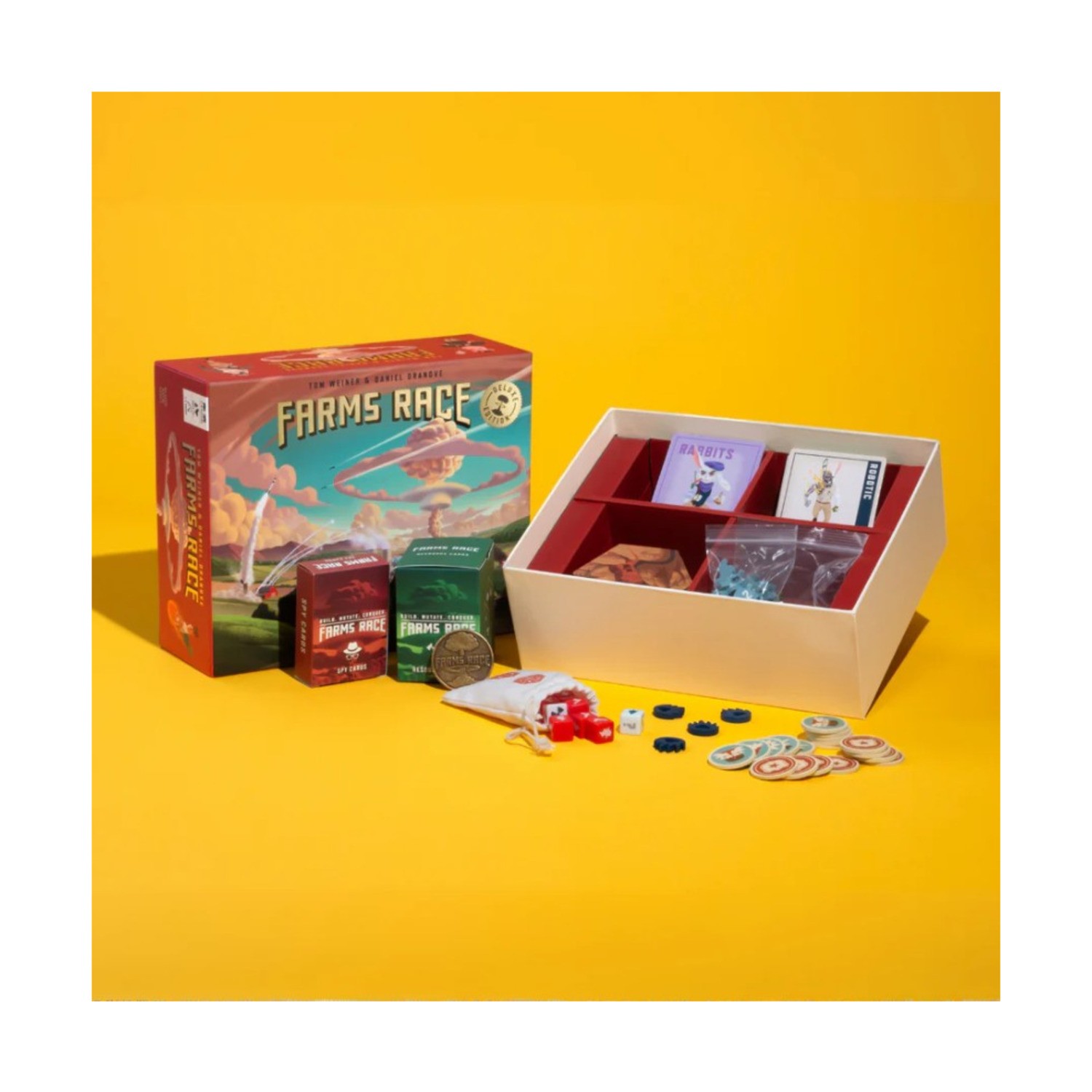 Medium Brow Board Games Farms Race (Deluxe Ed) Box SW (New)