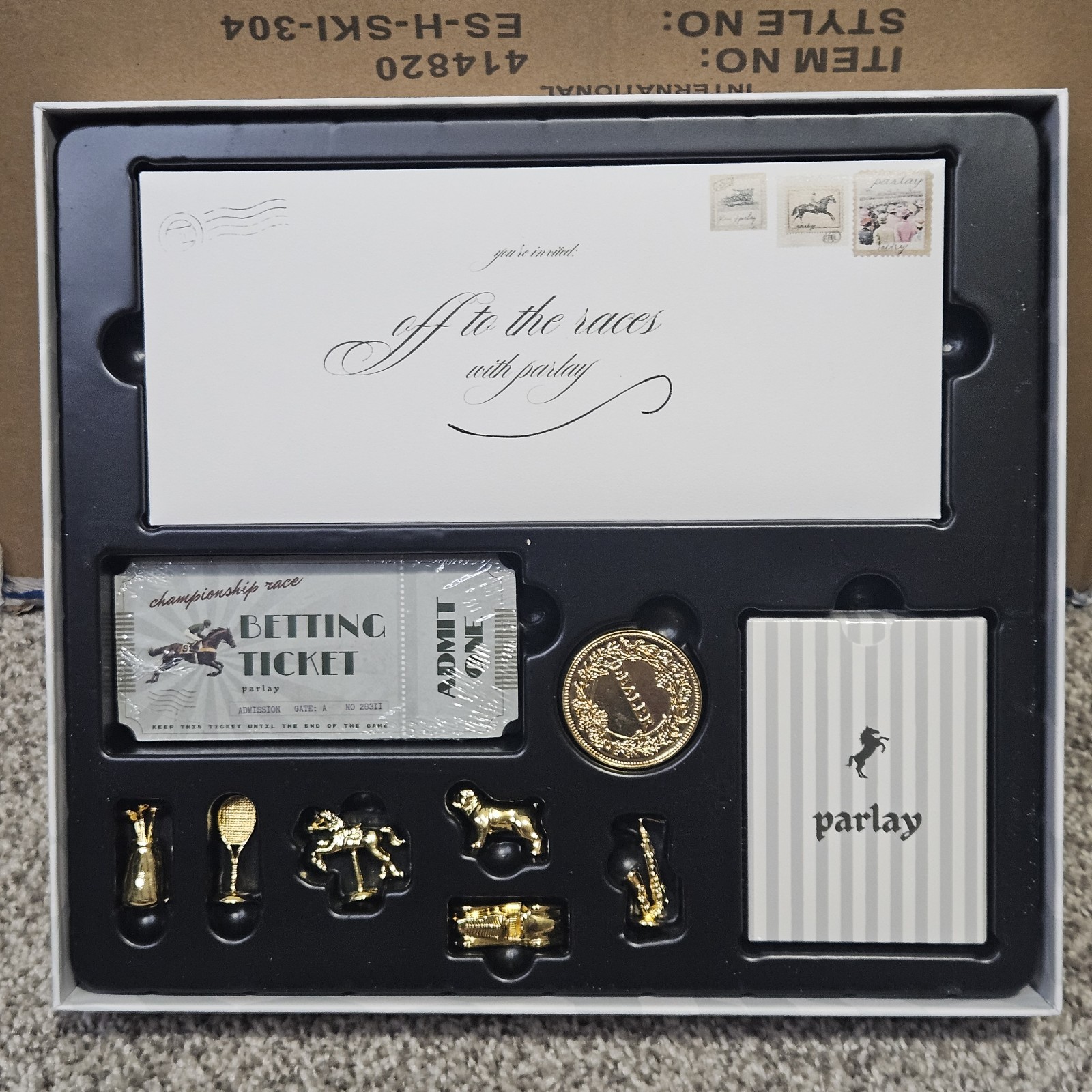 Parlay The Betting Game New Sealed Strategic Board Open Box Kickstarter PSE2511