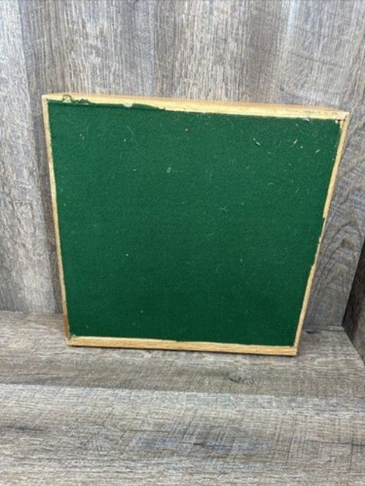Vintage Wooden Multiple Game Board & Storage Case 12.63″x12.63″x3.25″ Excellent