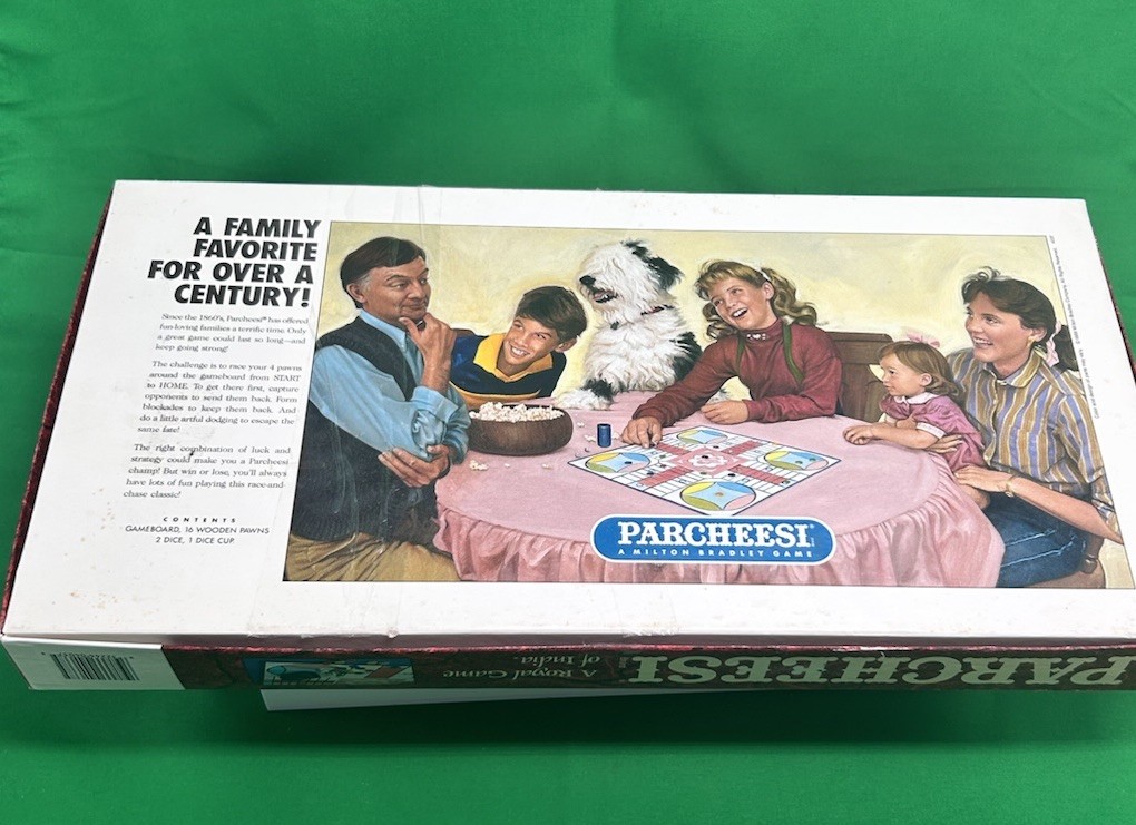 Vintage Parcheesi Board Game of India 1989 Milton Bradley Royal Complete