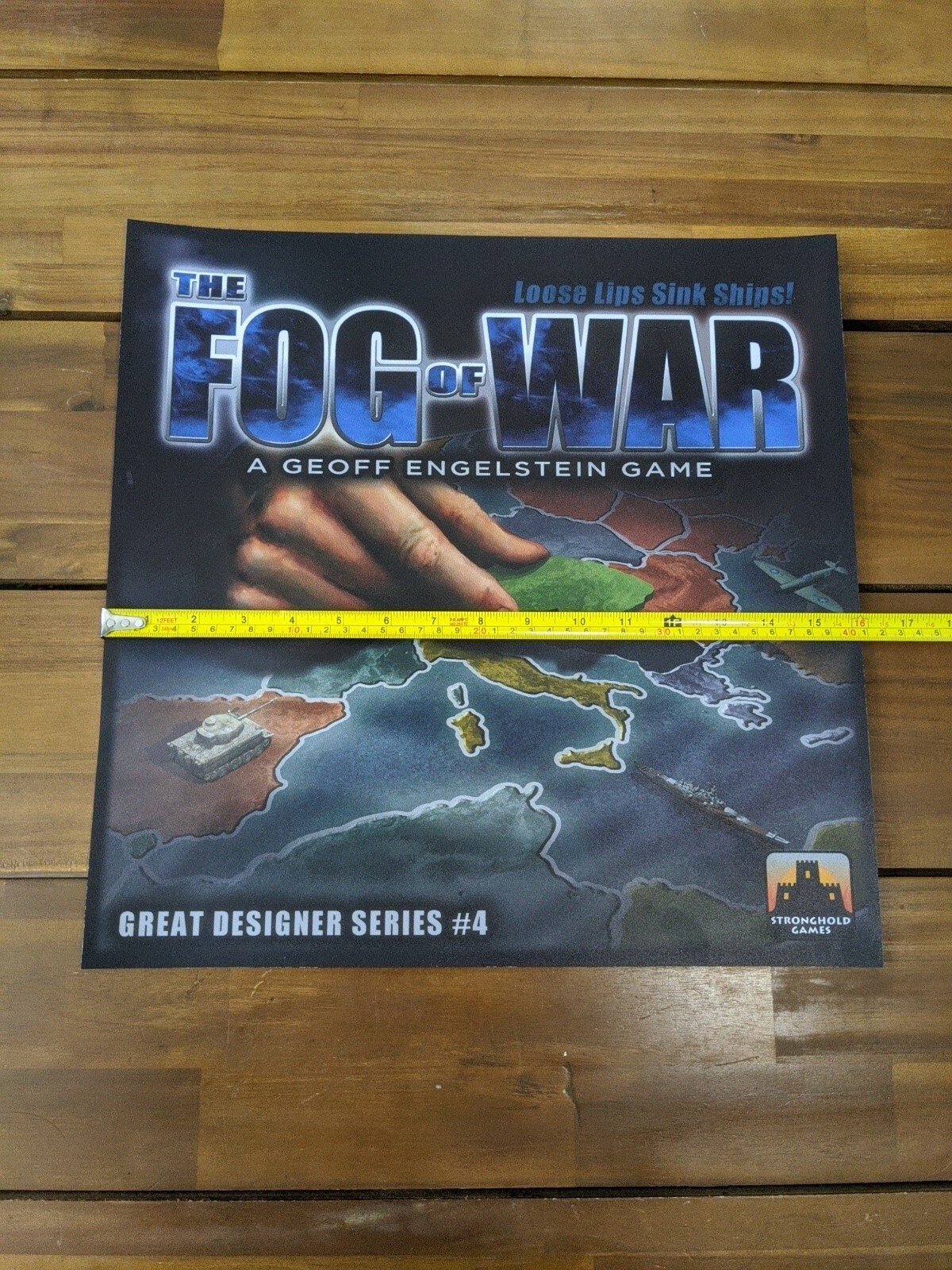 The Fog Of War Stronghold Games Board Game Promotional Plastic Poster 16″ X 16″