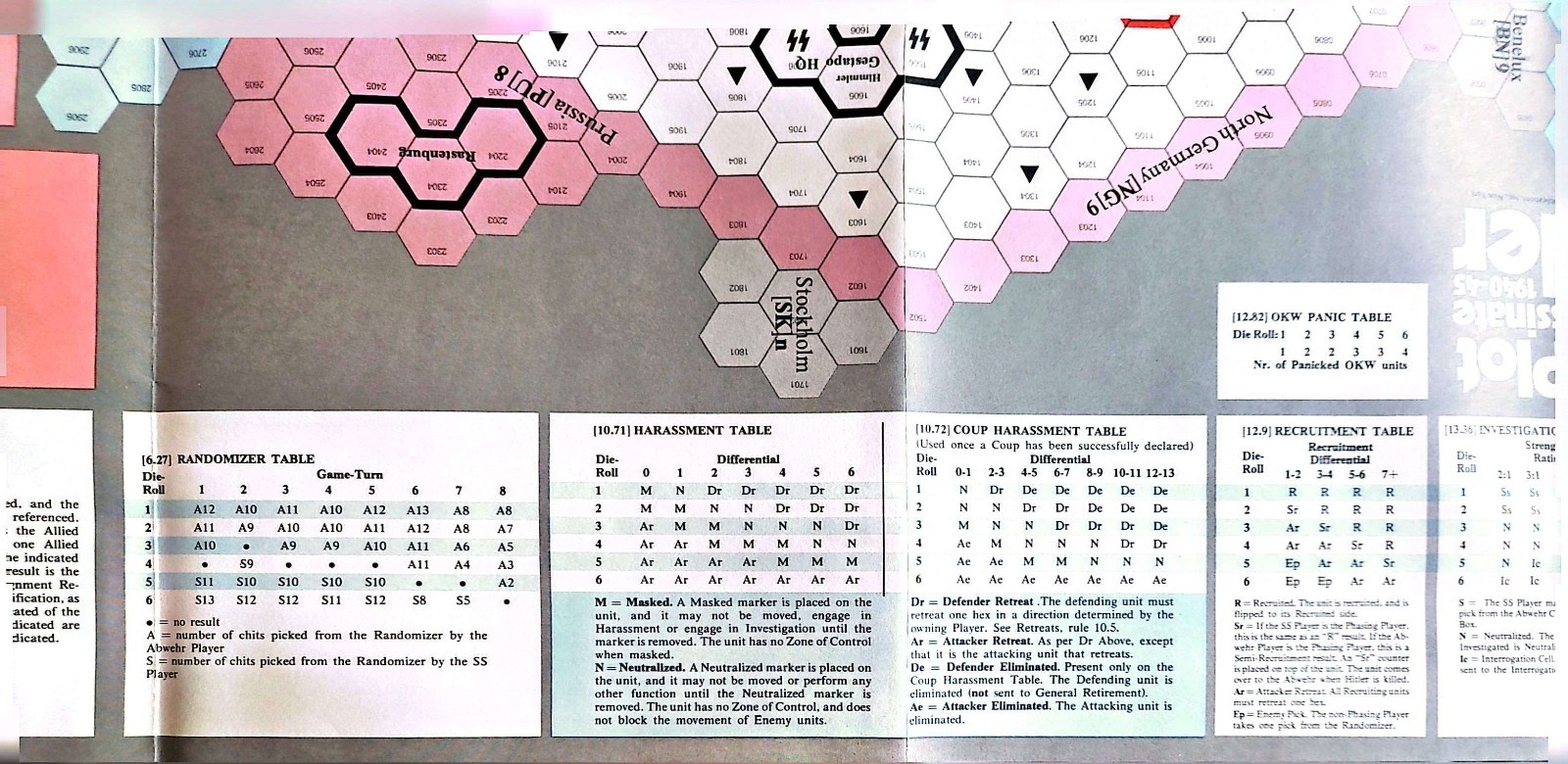 Strategy & Tactics #59 THE PLOT TO ASSASSINATE HITLER 1938-44 SPI 1976 UNPUNCHED