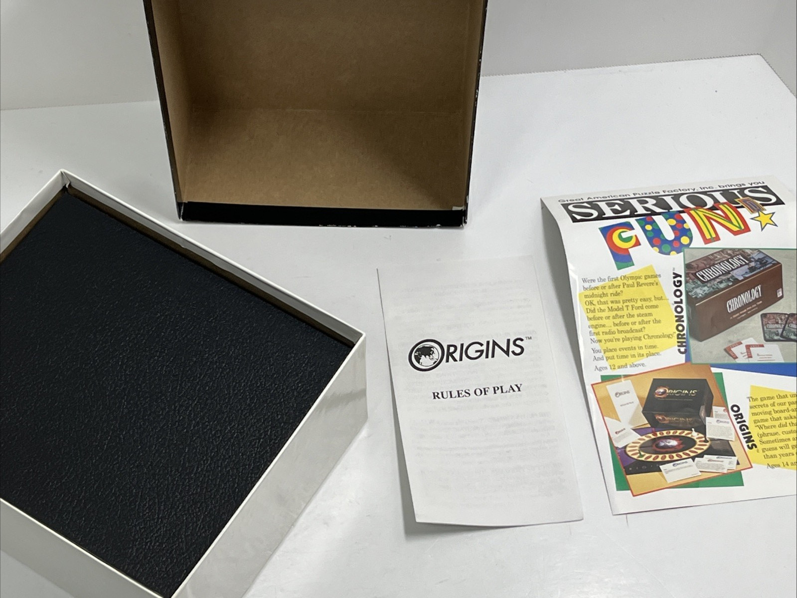 Origins The Game that Unlocks the Secrets of Our Past Vintage 1995