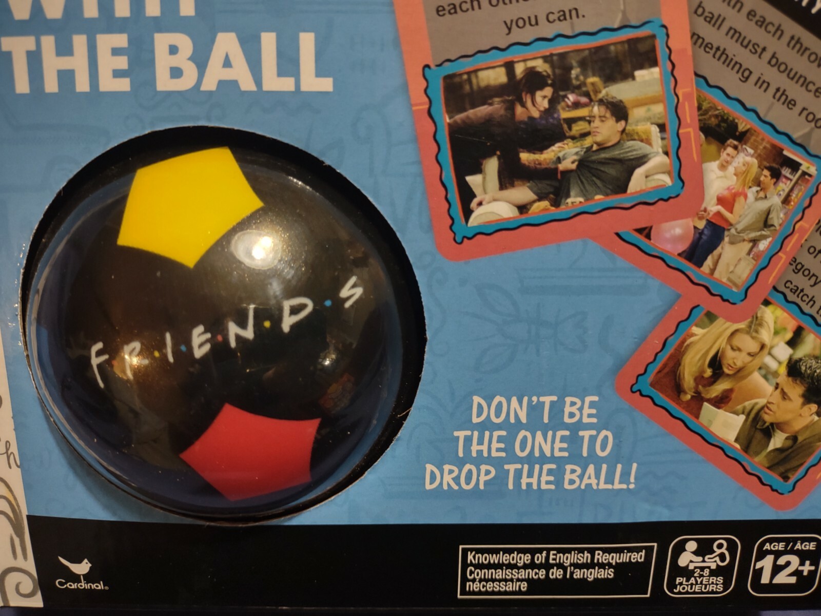 New FRIENDS THE TV SERIES GAME The One with the Ball for 2-8 Players Ages 12+
