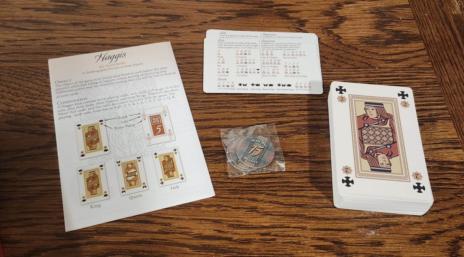 Rare 2013 Haggis Card Game by Sean Ross OOP Indie Boards & Cards Complete VG+