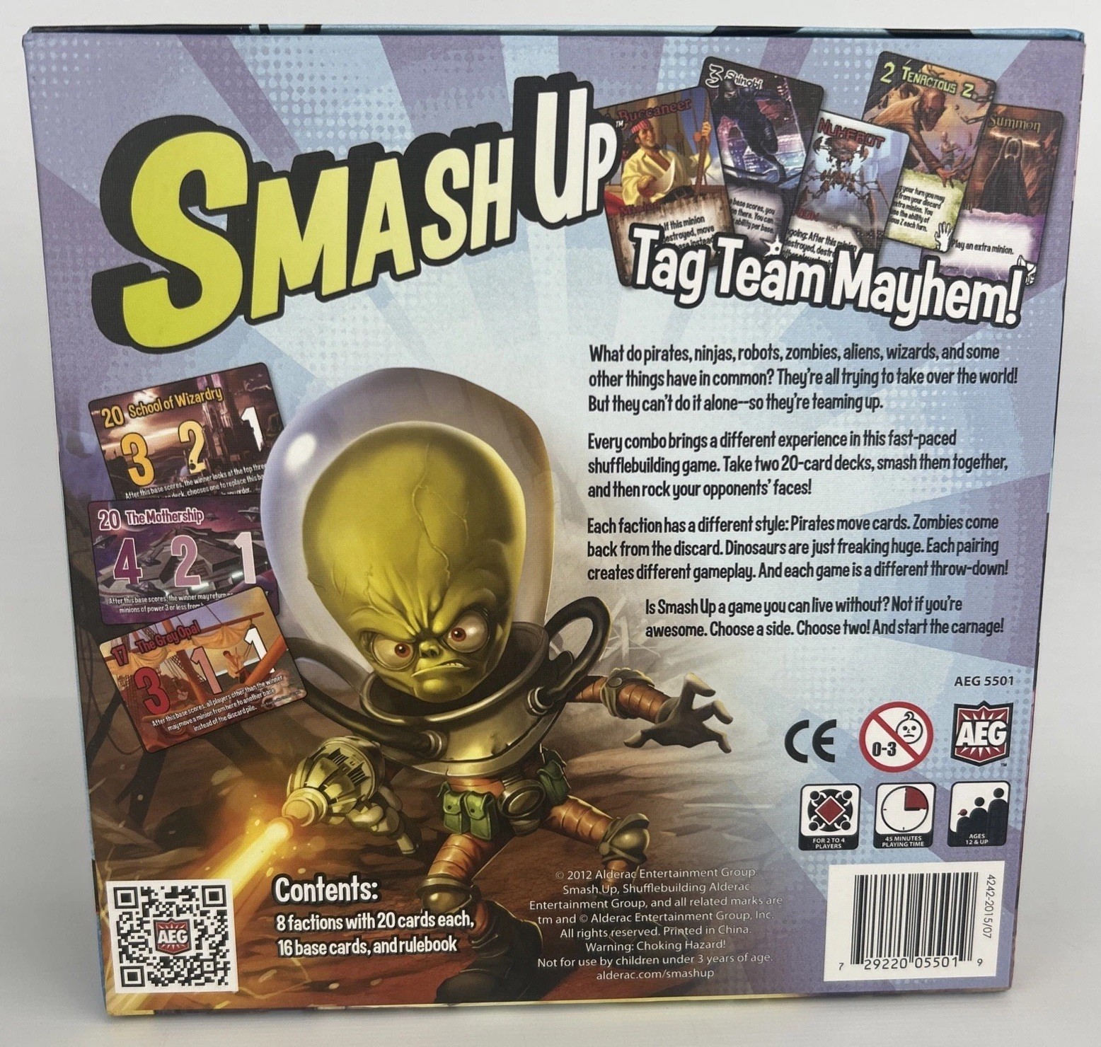 Smash Up Board Game Card Game Original Base Game Paul Peterson 100% Complete