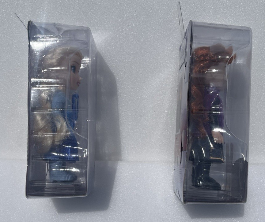 Disney Frozen Petite Anna and Elsa Dolls Figures Factory Sealed NEW IN BOX