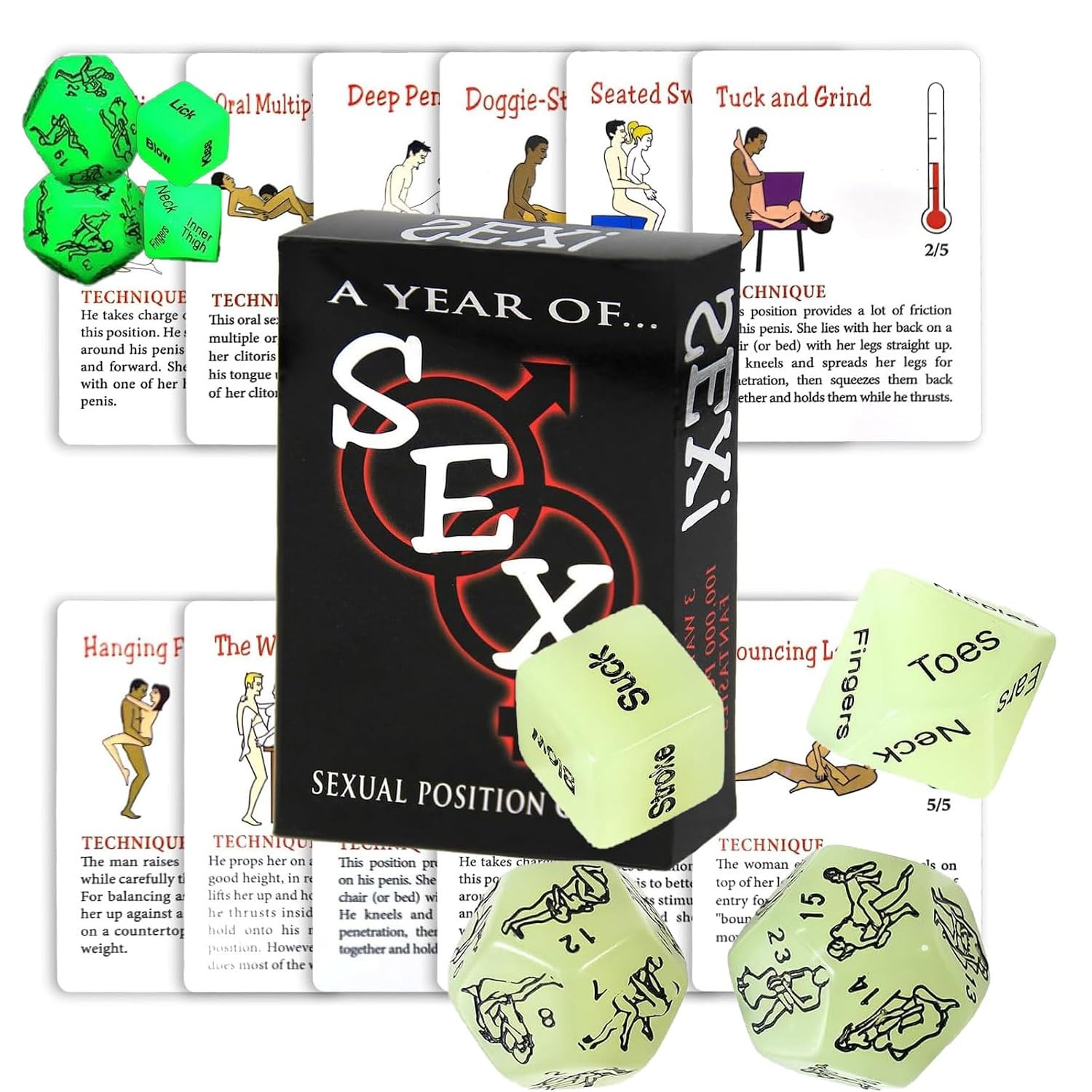 Adult Gaming Cards for Couples, Romantic Date Night Games, Bedroom Fun
