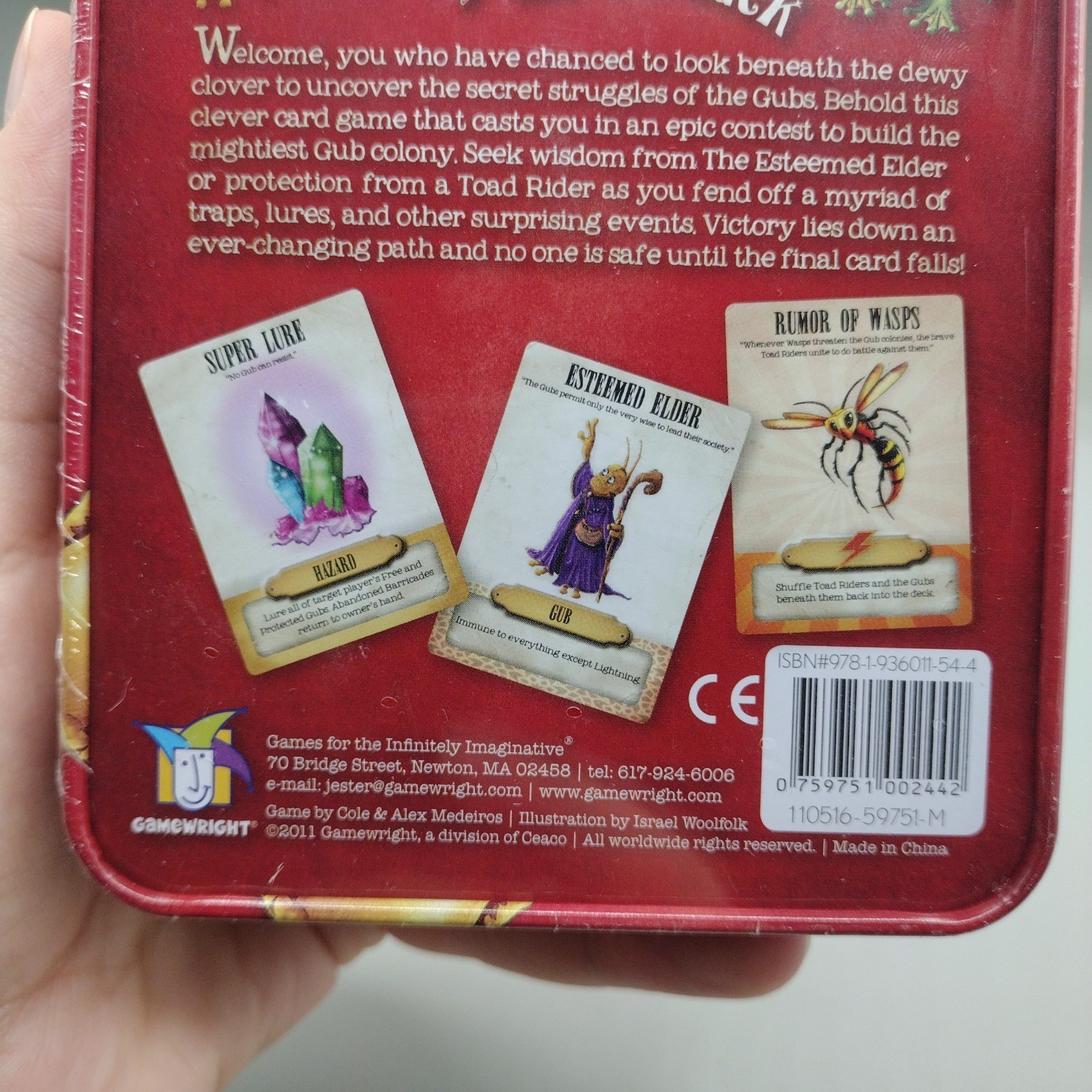 Gubs Card Game Wit and Luck Tin Gamewright Complete 2011 New Sealed Game