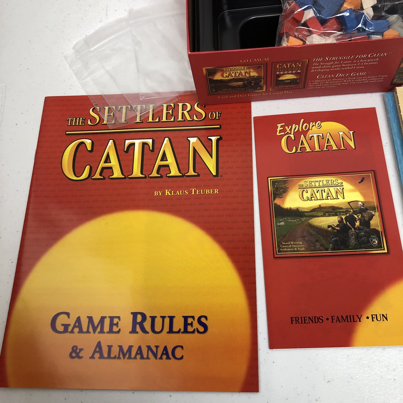 The Settlers of Catan Core Mayfair Games #3061 New Open Box – Missing One Dice