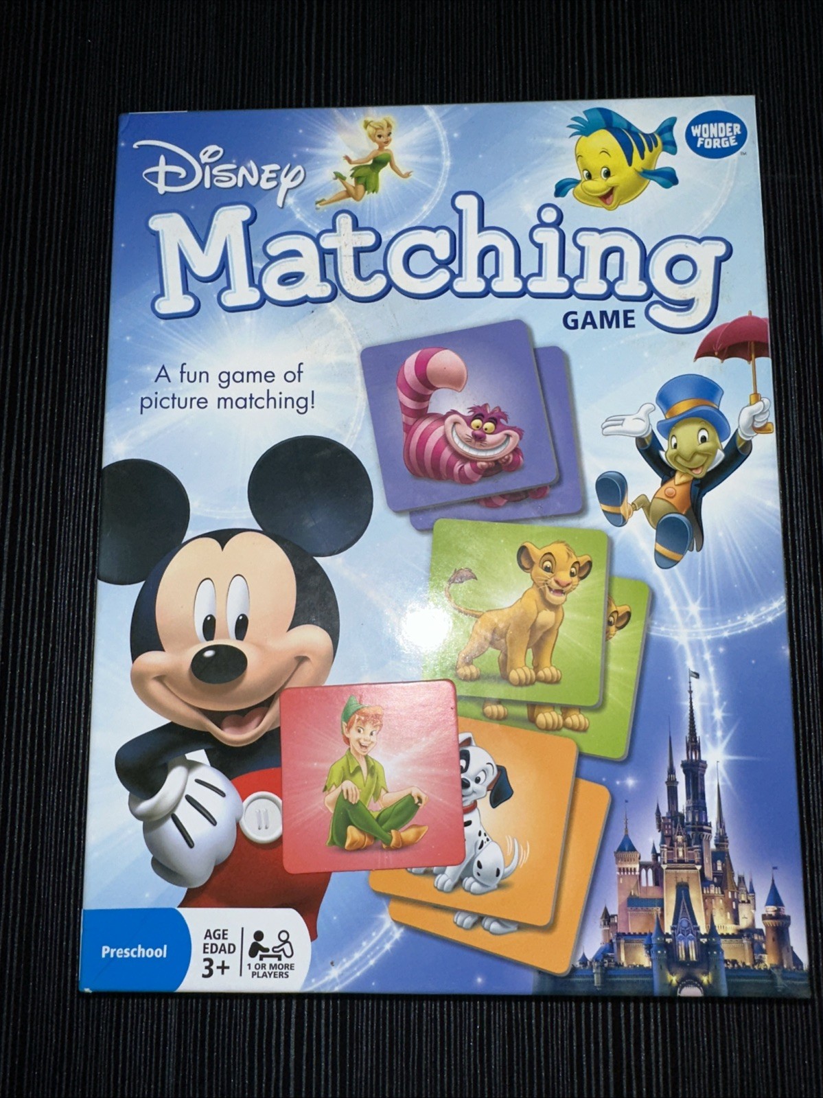Disney Matching Game Wonder Forge 2014 68 Pcs Preschool Board Game