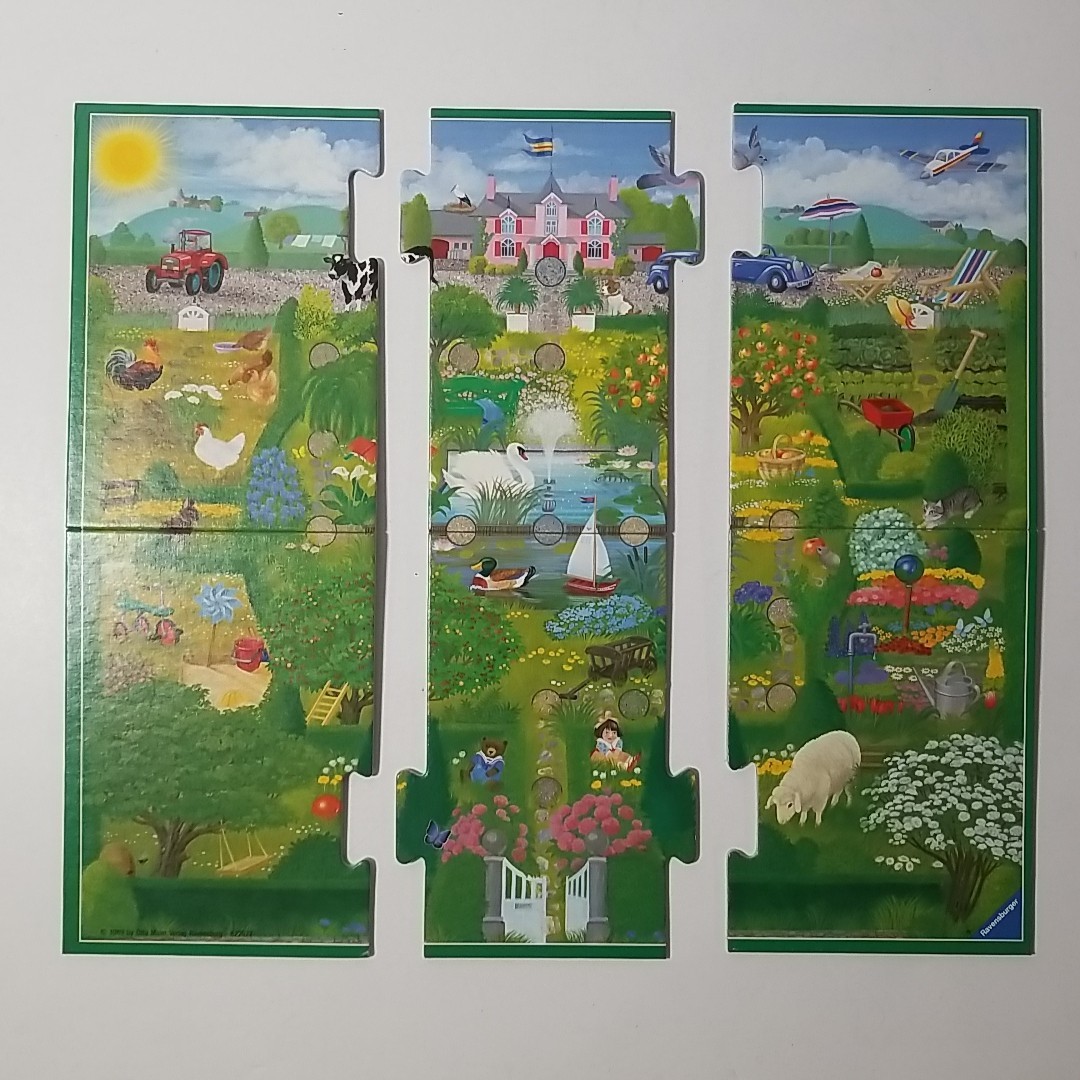 1992 Vintage Ravensburger MYSTERY GARDEN Game All Pieces / Missing Instructions