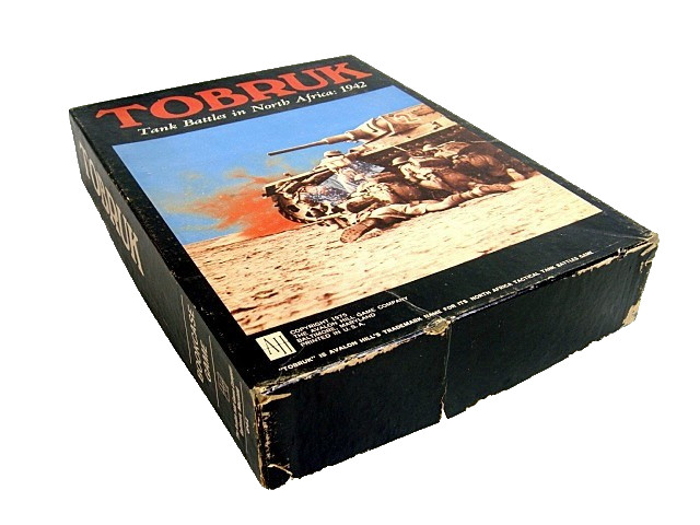 Tobruk AH Avalon Hill Bookcase Game 1975 Punched
