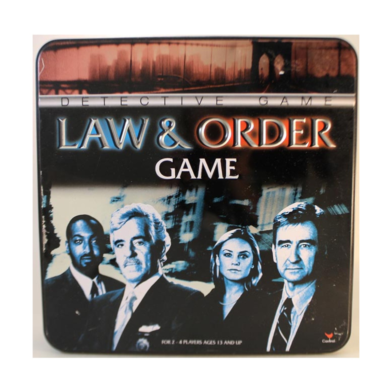 Cardinal Boardgame Law & Order Detective Game (Tin Ed) Box VG
