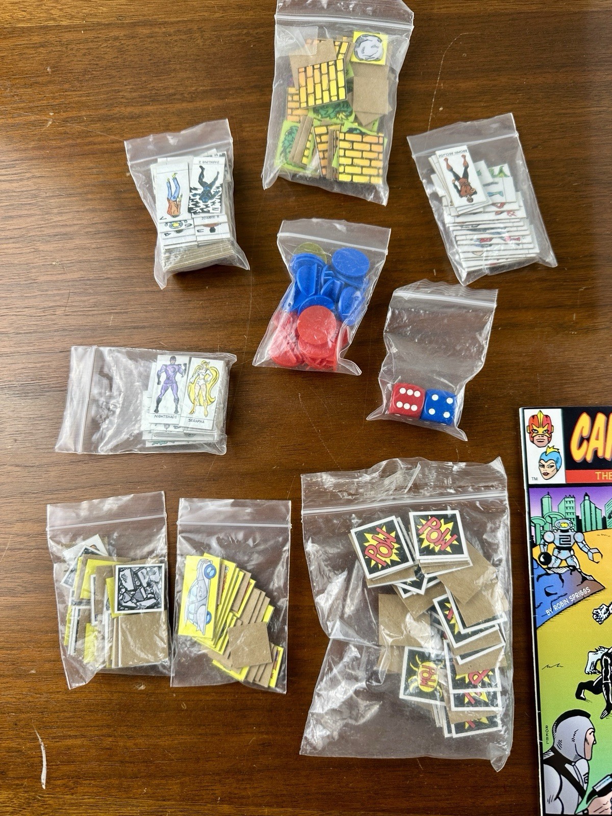 Capes & Cowls: The Superhero Board Game Adventures in Wyrd City Ultra Super Rare