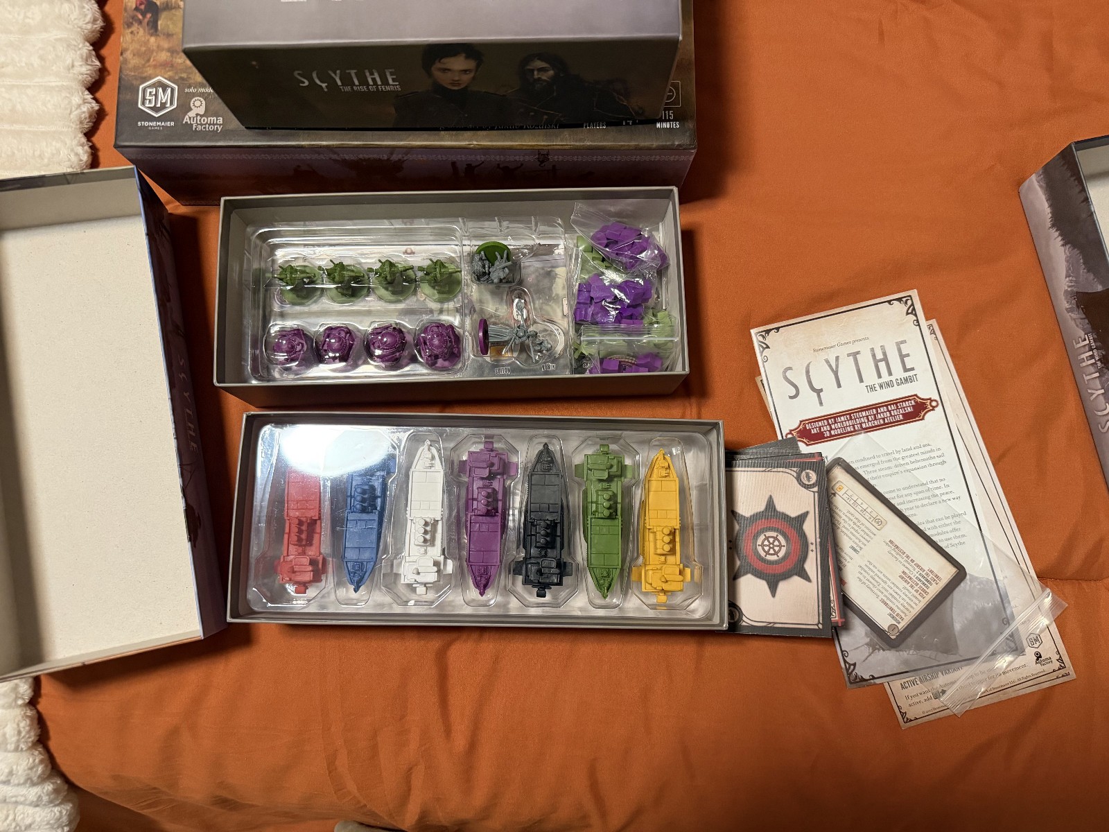 Stonemaier Games Scythe Board Game + 3 Expansions! Mint Condition