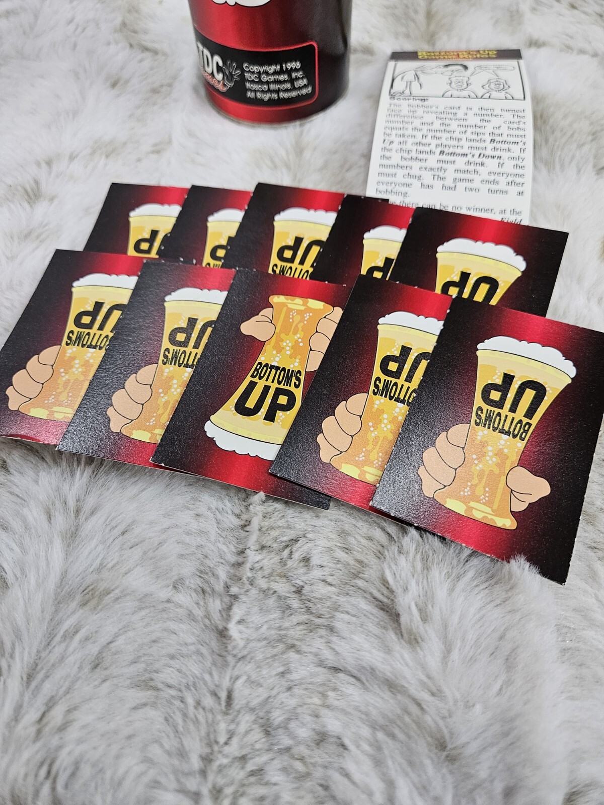 Vintage TDC Games Drinking Party Game Collection 1996 90s Bar Novelty Lot of 6