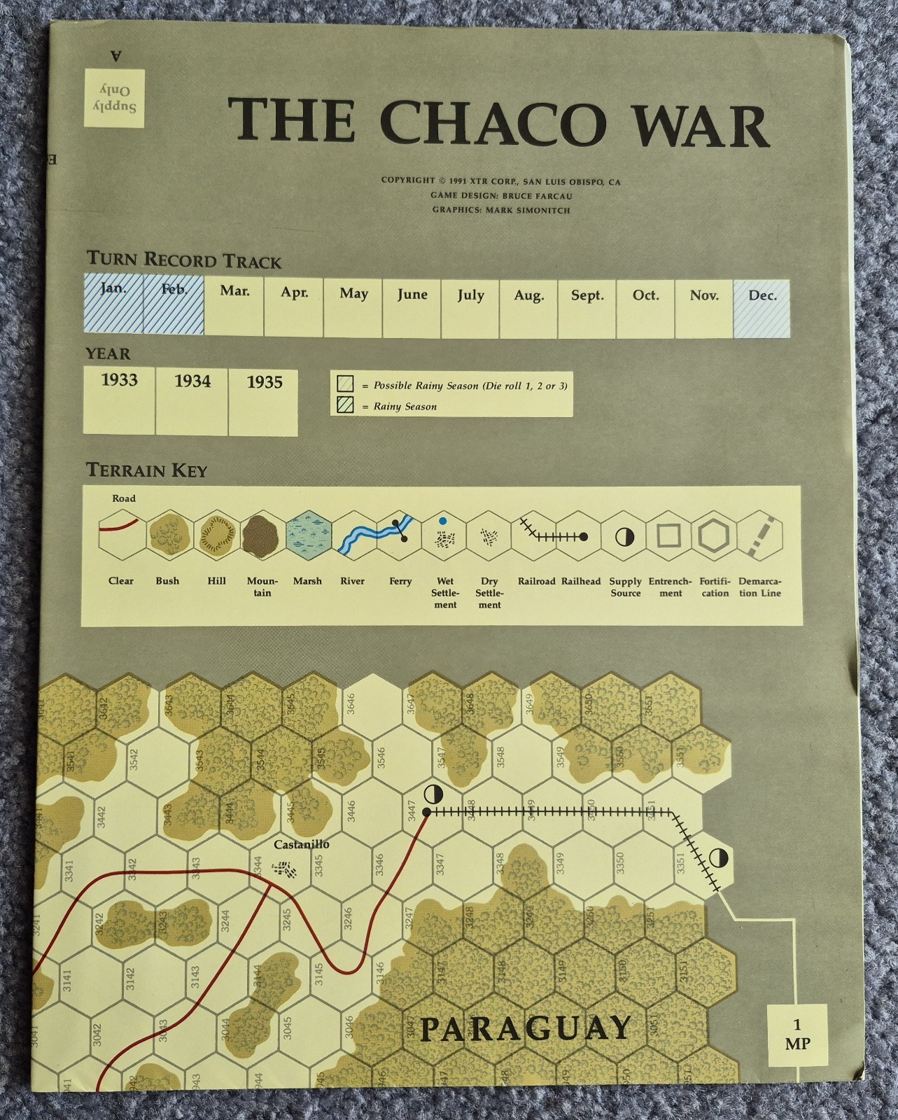 Command Magazine #12 – The Chaco War – Unpunched, 1991, XTR
