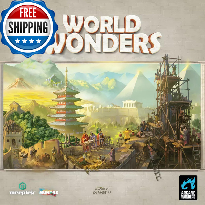 World Wonders Strategy Board Game By Arcane Wonders Build Iconic Landmarks