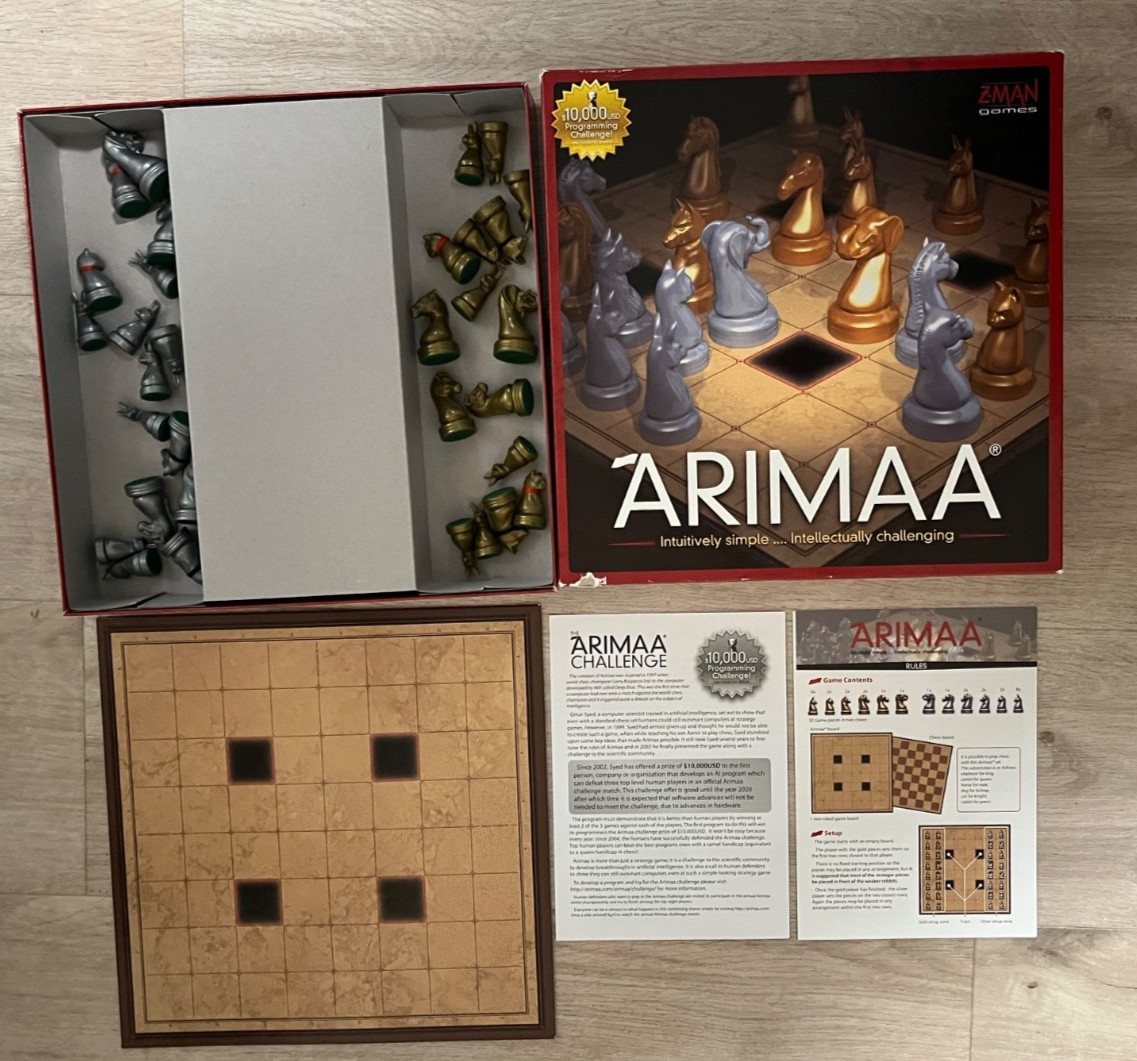 Arimaa Z-Man Games 2002 Complete With Instructions Abstract Strategy board game
