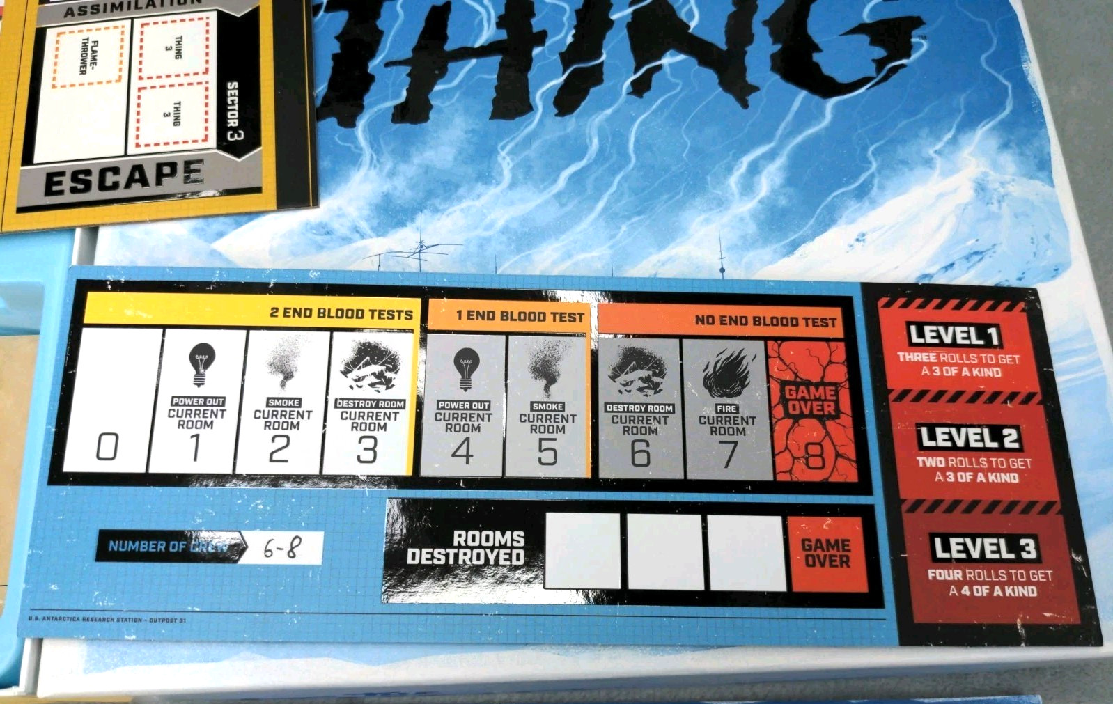 The Thing Infection at Outpost 31 – Mondo Games Open Box Components Sealed