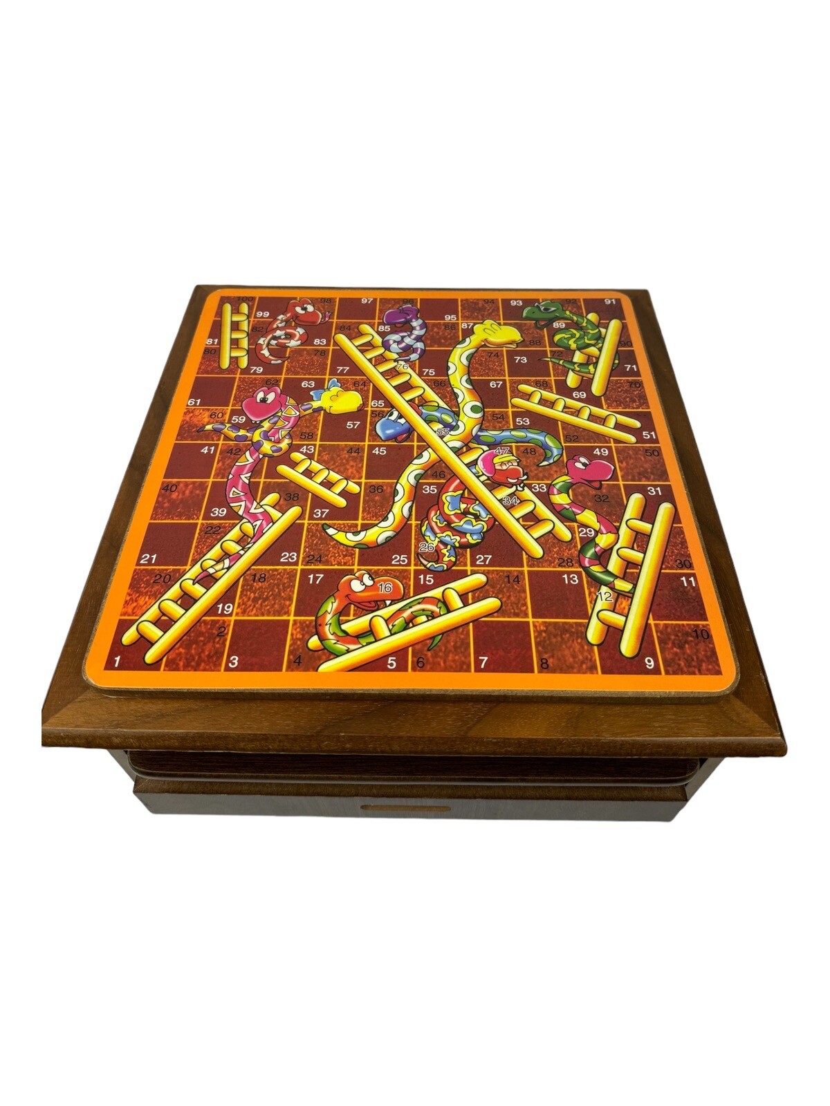 Cardinal Games Real Wood Multiple Games Retro 1980’s Classic Board Game