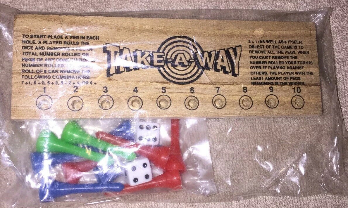 PEG GAMES: TIC TAC TOE, GALAXY, MIND TWISTER, TAKE-A-WAY, DRAG RACE, + 2 MORE