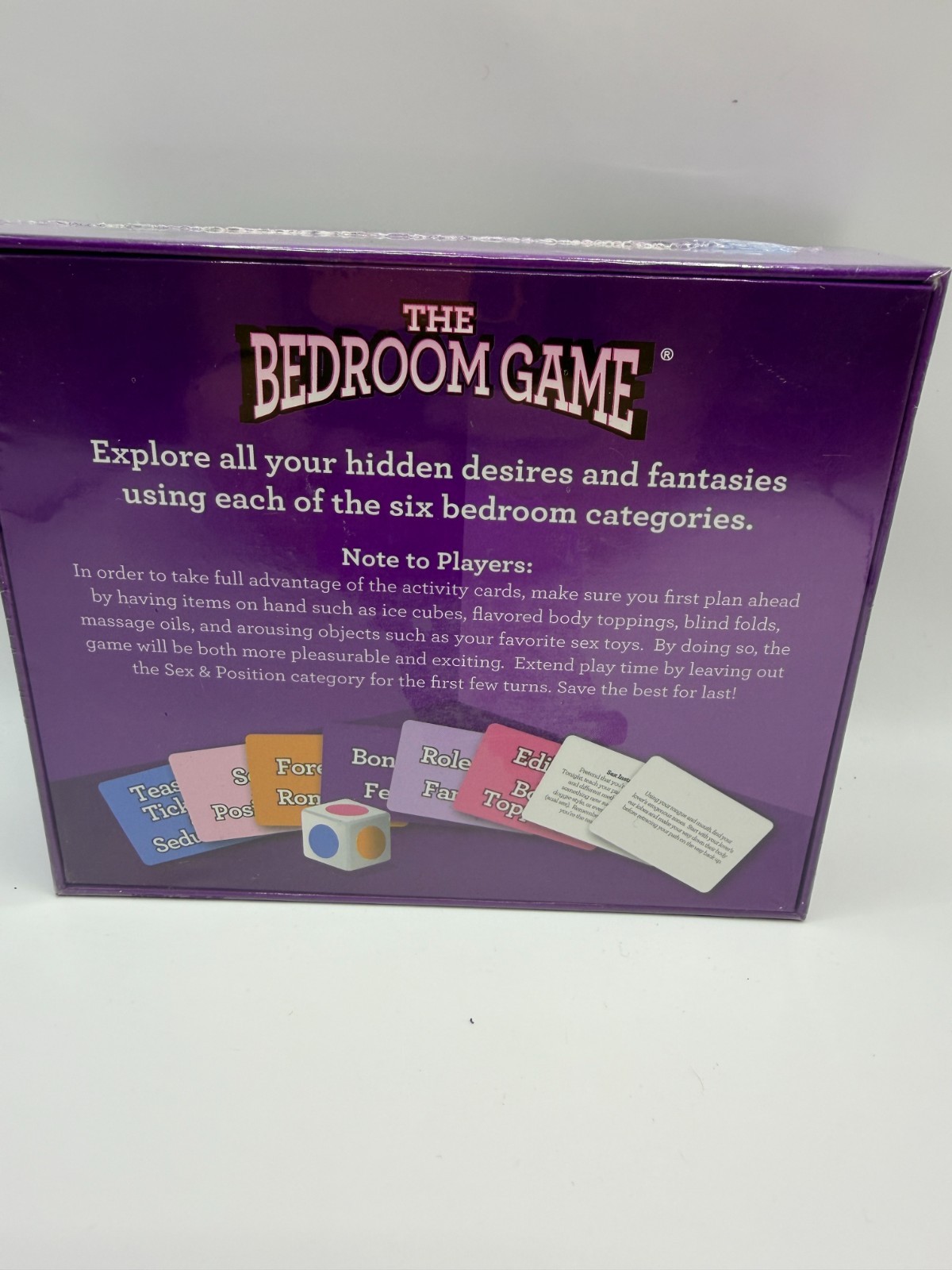 The Bedroom Game by Creative Conceptions – Couples Activity Dice & Card Game