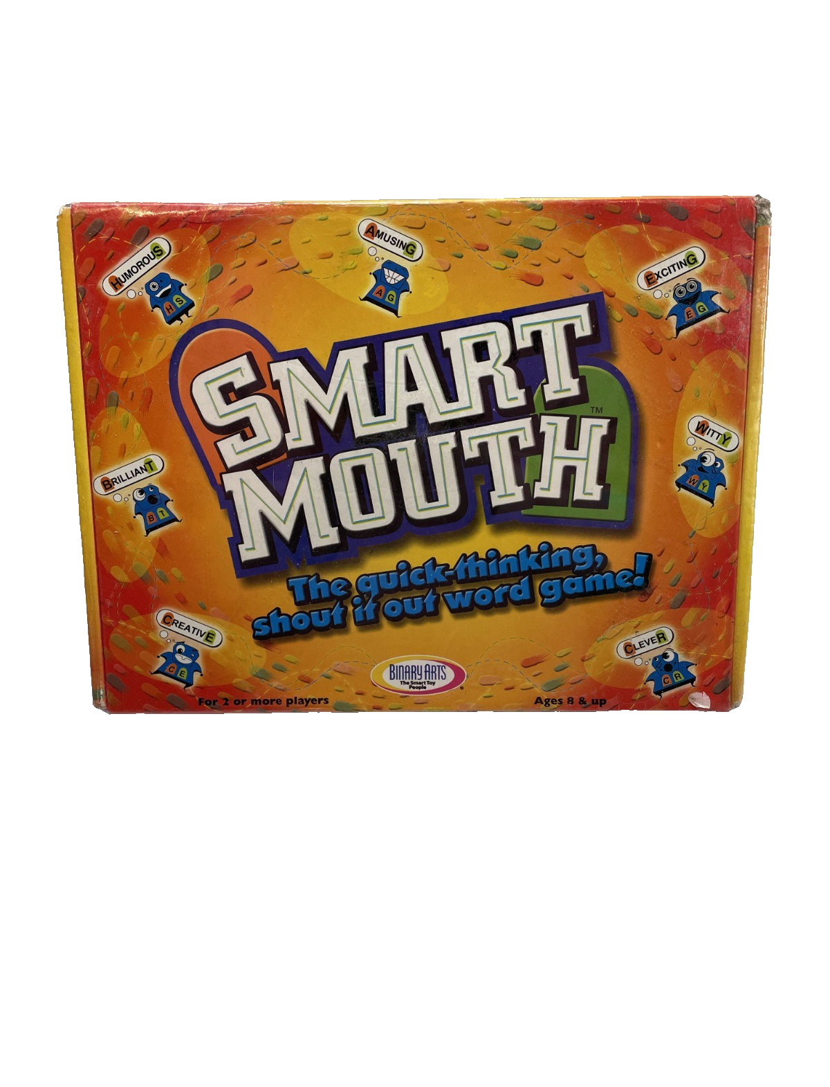 Binary Arts Smart Mouth Word Game 2001 Vintage Complete Board Game Games 100 Box
