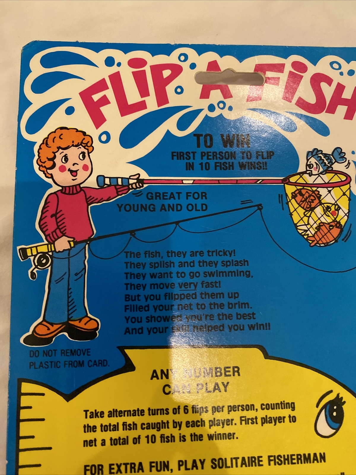 Rare HTF Vtg 1981 Smethport Specialty Co. Flip-a-Fish Game #508