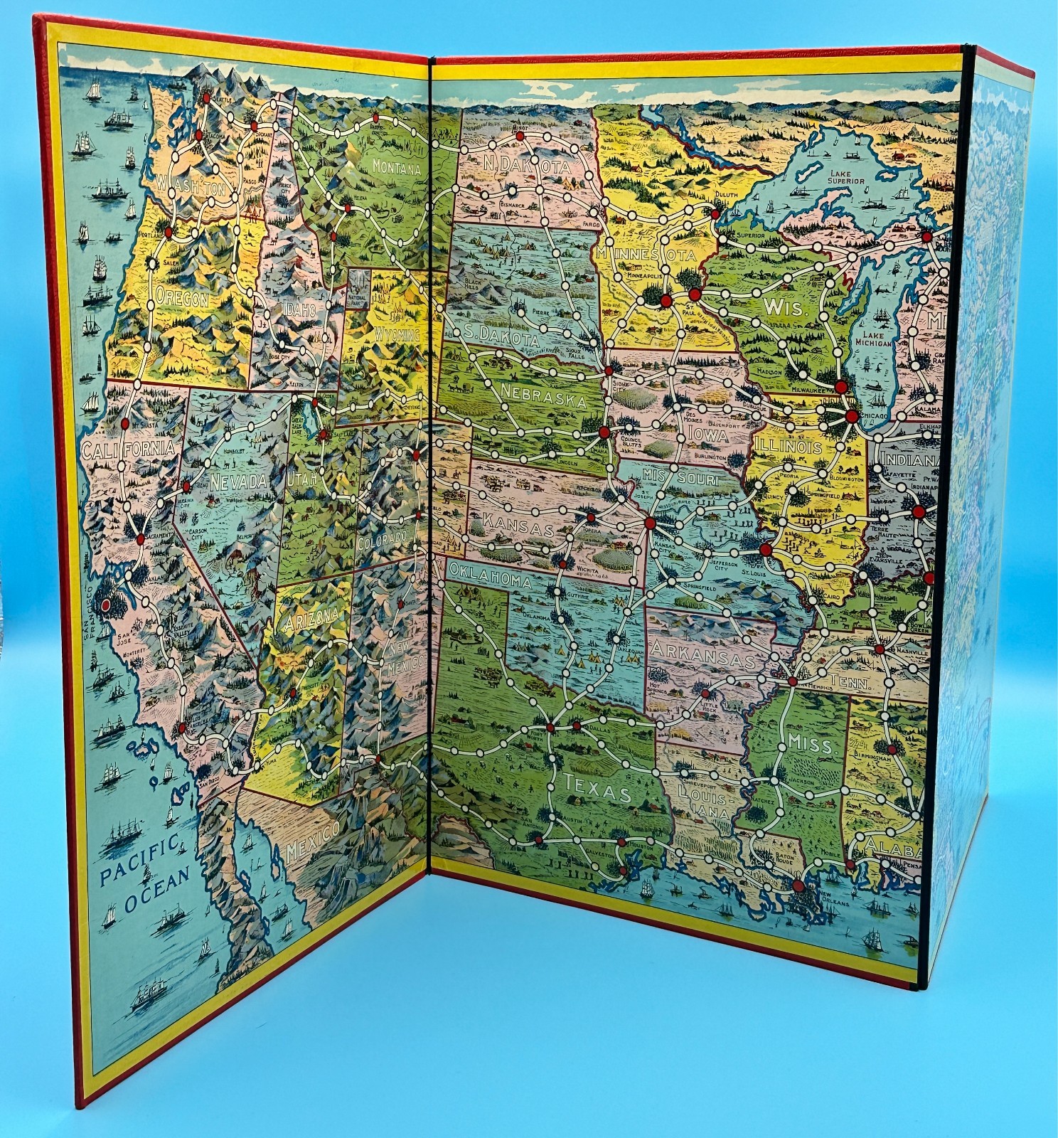 Across the Continent (1935) Parker Brothers Board Game – Complete w/ all Pieces