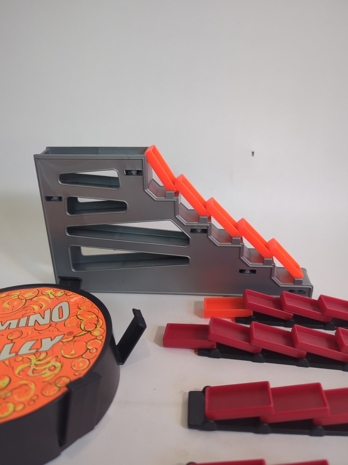 Vintage 93 Pressman Domino Rally Galaxy Explorer Set with Box 50% Complete E8