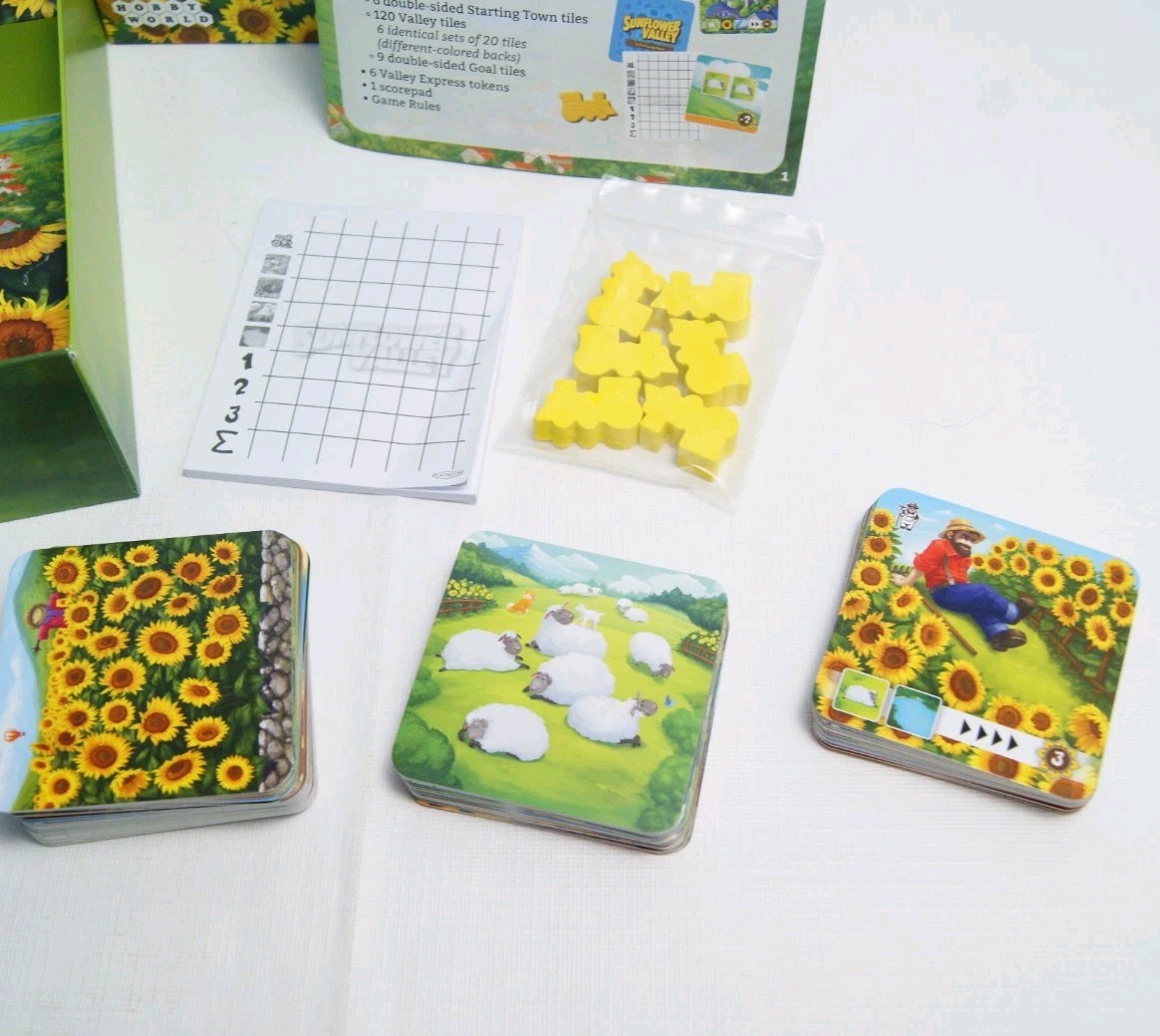 Board Card Game Lot: Raccoon Tycoon & Sunflower Valley