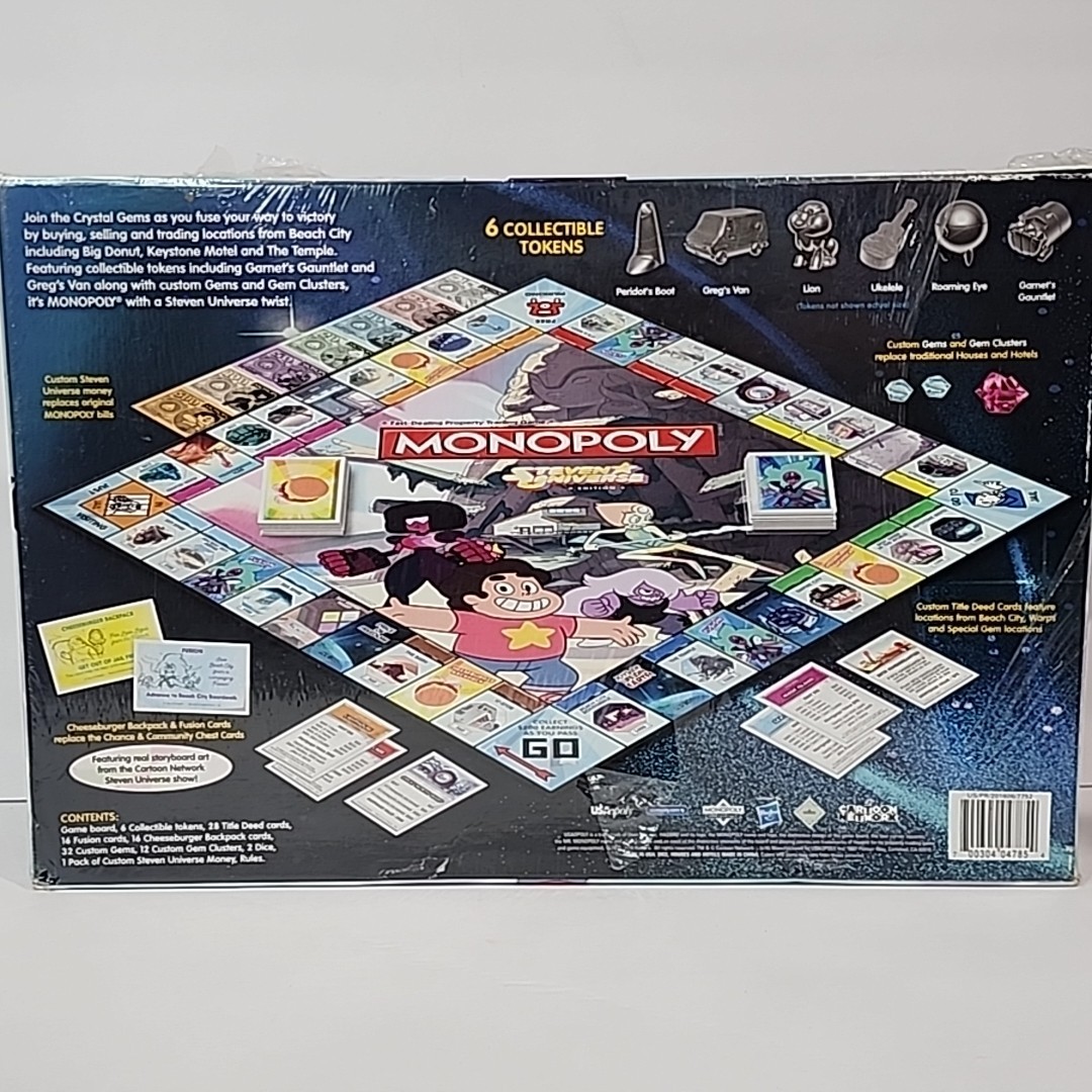 2016 Hasbro Monopoly MISB Steven Universe Edition Cartoon Network Collectible