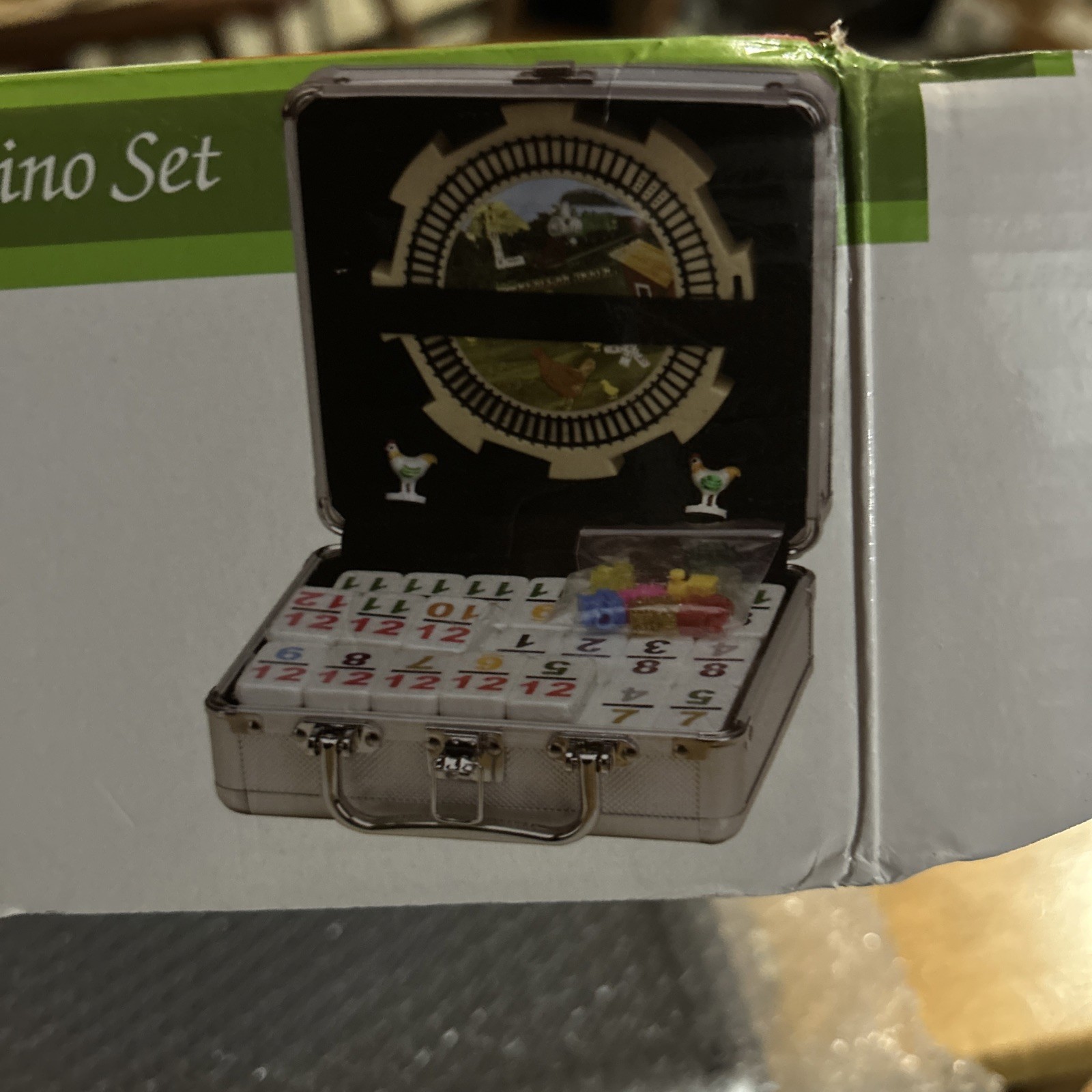 Mexican Train & Chicken Domino Set Pro Set of 91 Double 12 W/ Case CHH games