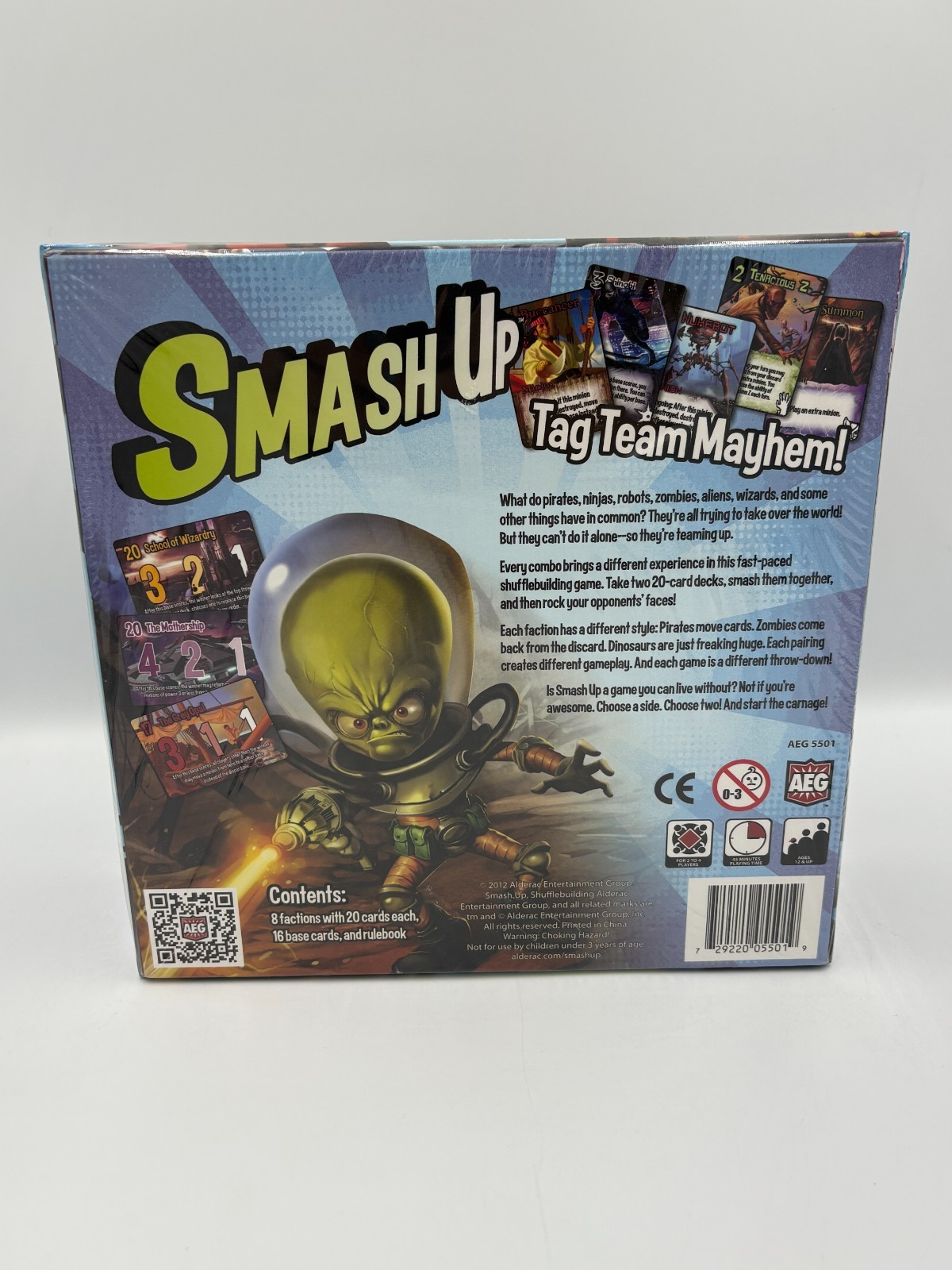 NEW SEALED Limited Edition Gold Foil SMASH UP Card Board Game