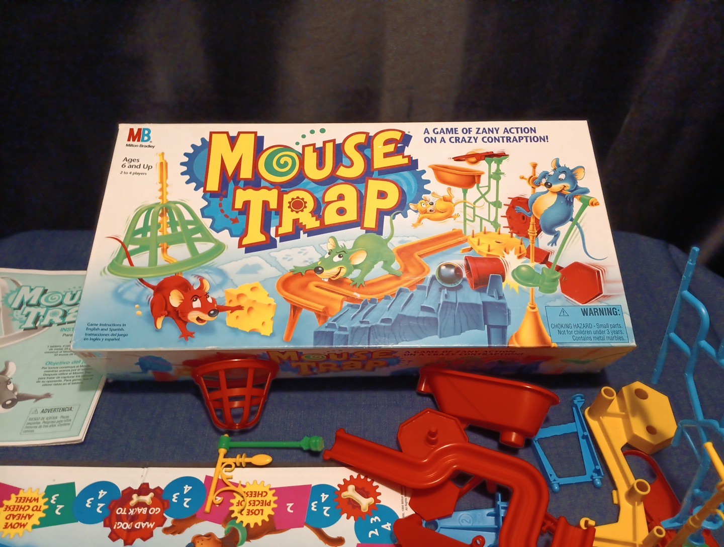 VINTAGE Mouse Trap Milton Bradley 1994 Classic Board Game Kids Family 1Mouse MIA