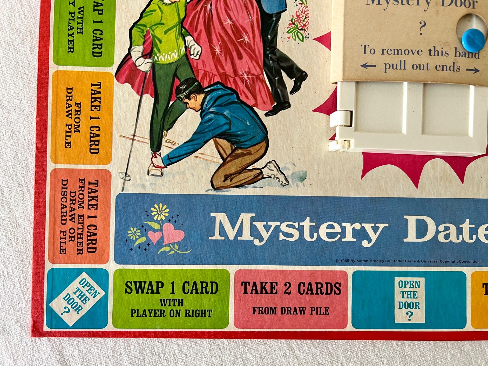Vintage 1965 Mystery Date Game By Milton Bradley Complete Unused Cards W/Box
