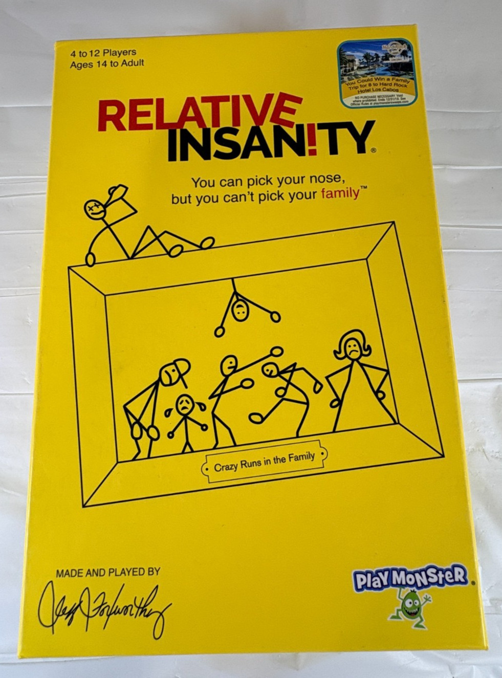 Relative Insanity Card Game PlayMonster Jeff Foxworthy Board Complete