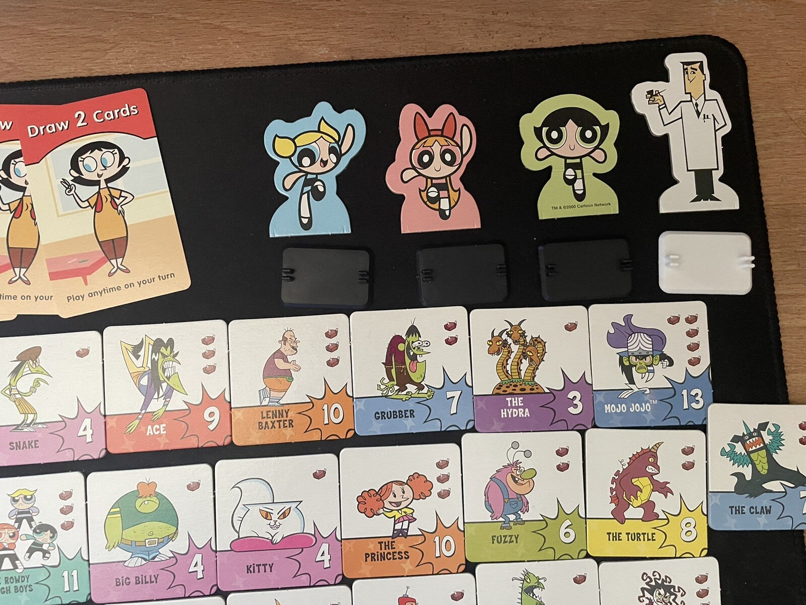 CARTOON NETWORK The Powerpuff Girls Villains At Large VTG Card Game COMPLETE