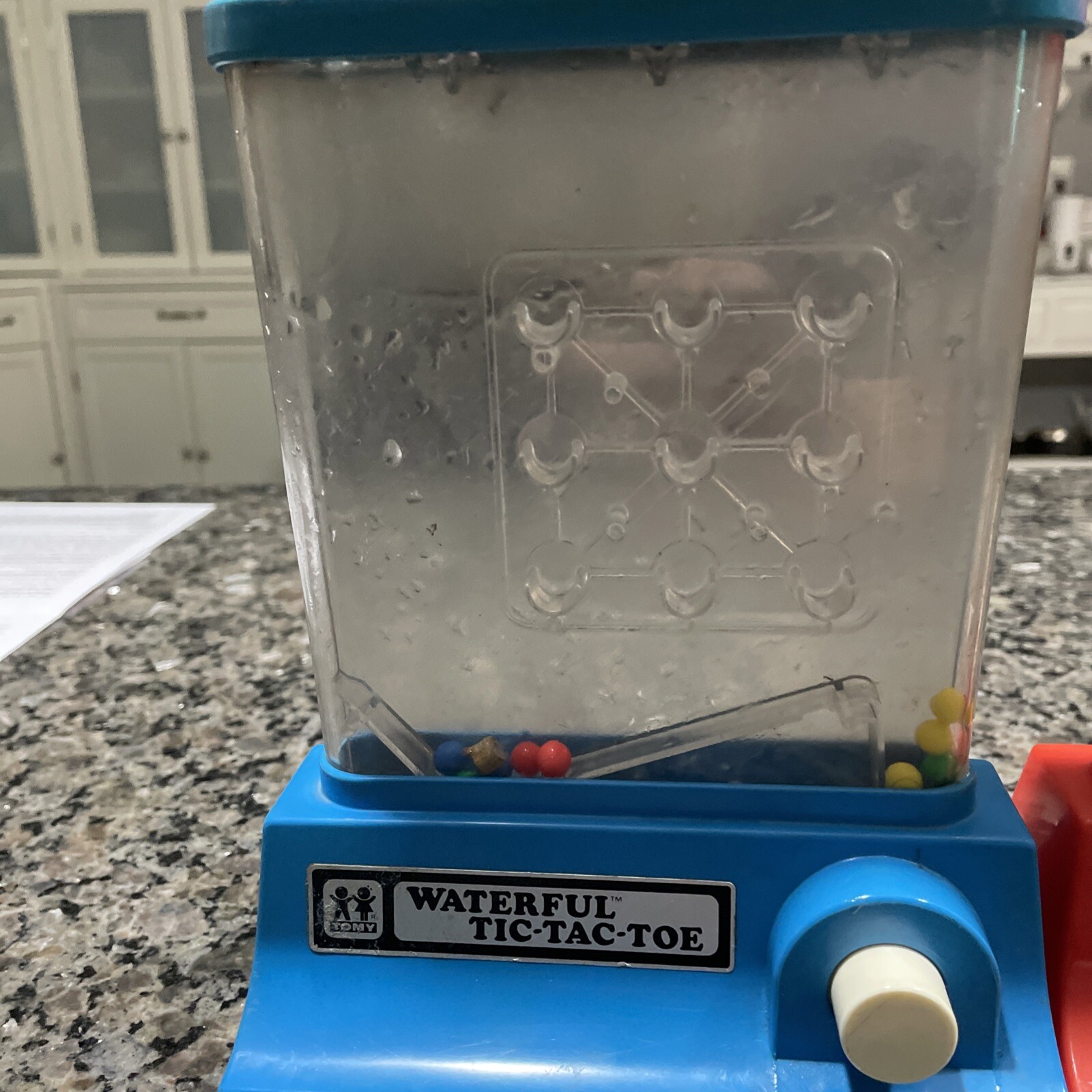 Waterful Lot Of Three, RingToss Tic Tac Toe And Robot. Rubber Plugs Missing