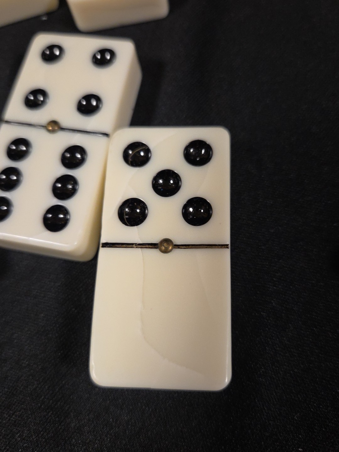 Dominoes 26 Pieces Double-Six Ivory Domino Tiles Set Classic Numbers Incomplete