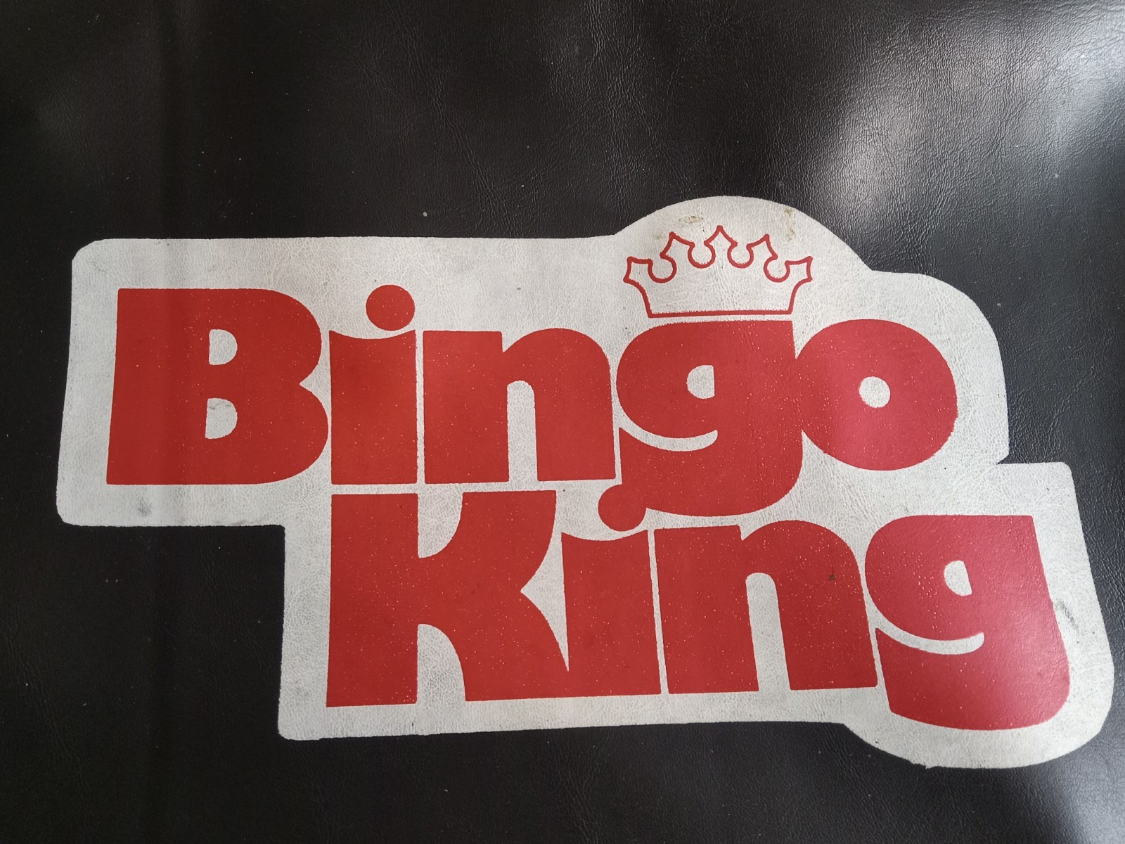 BINGO KING Black Vinyl Zipper Pouch Bag 16″ X 11″