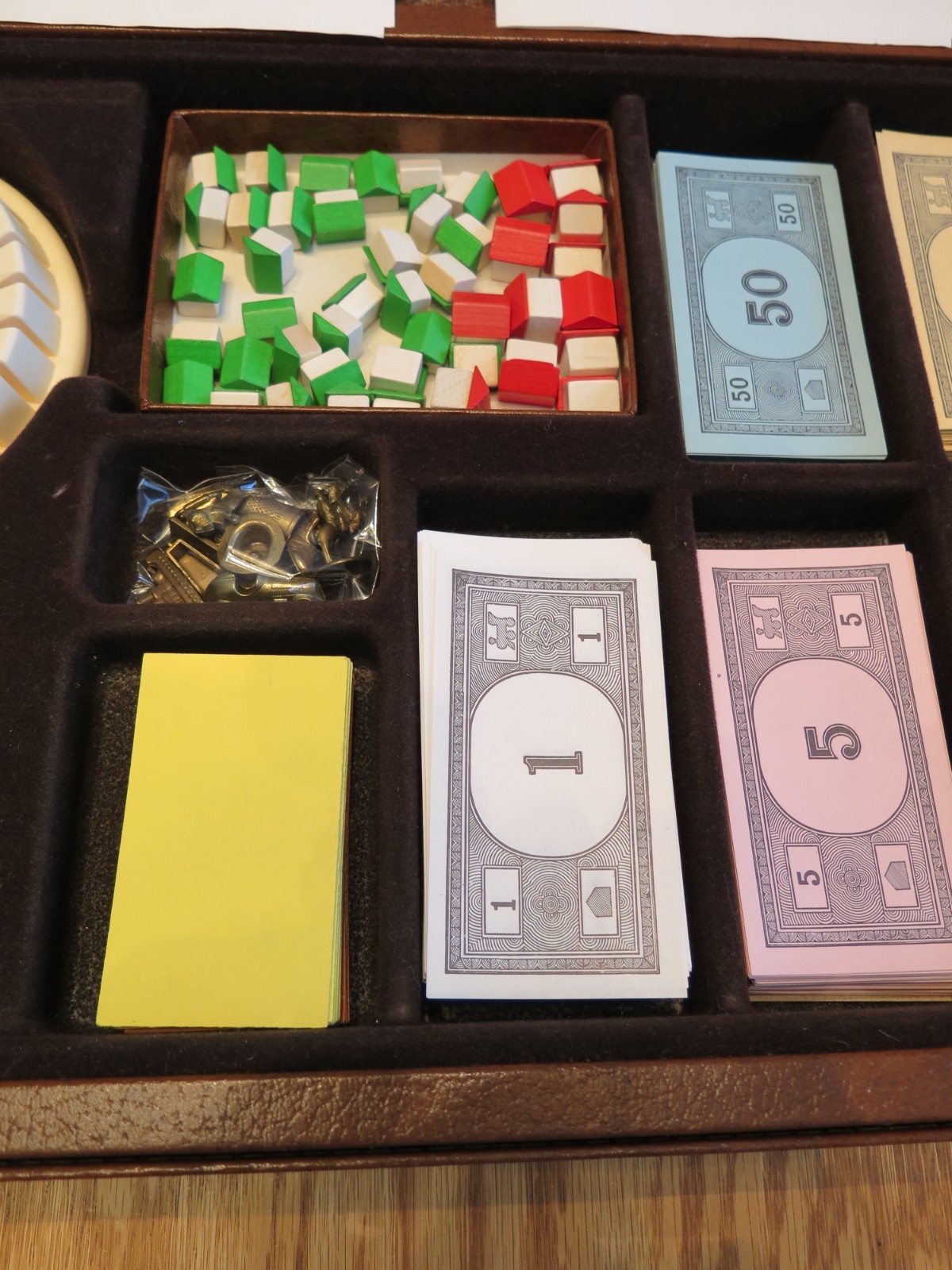 VINTAGE Monopoly Board Game 1974 Faux Leather Case Special Edition