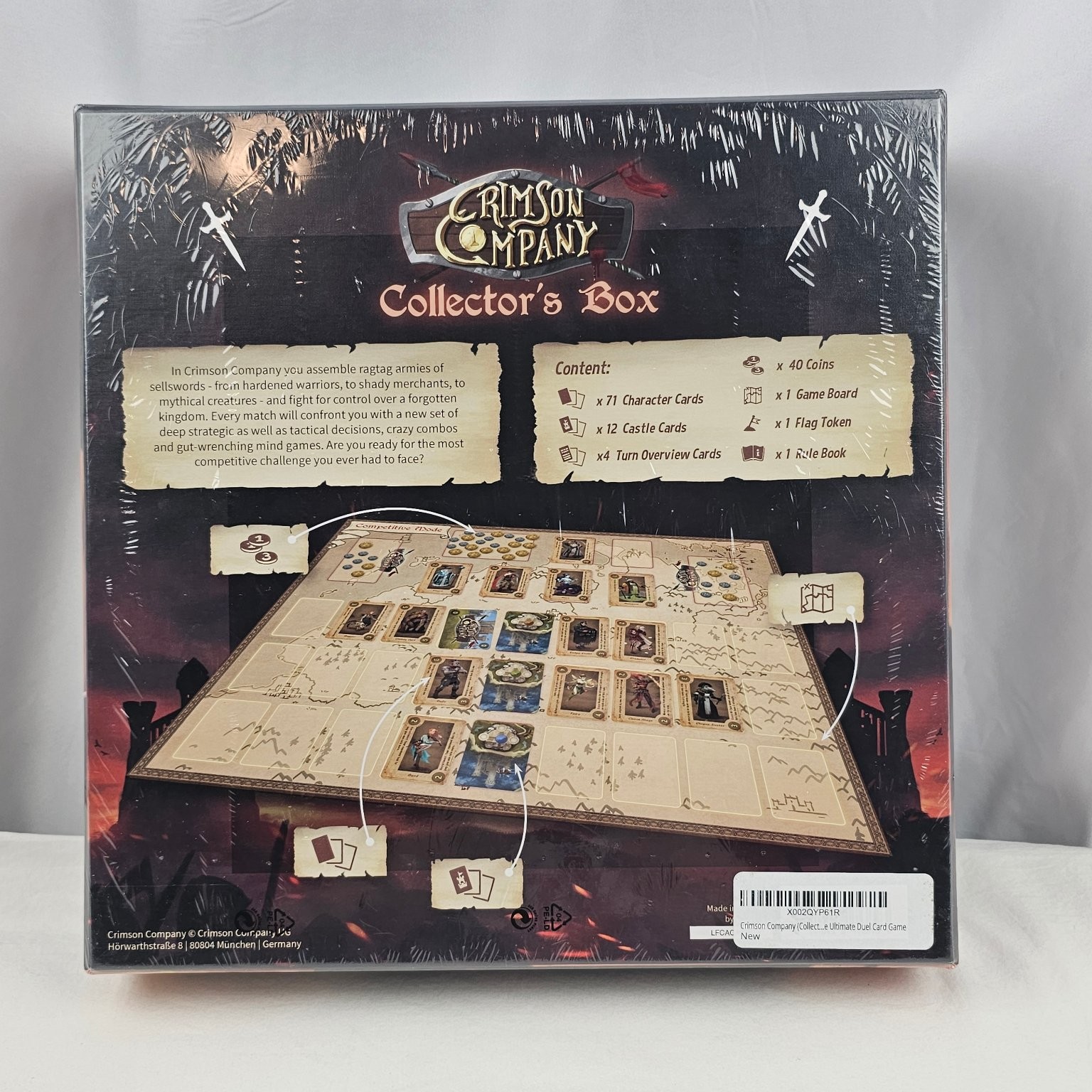 Crimson Company Collector’s Box Board Game 1-4 Players Ages 14+ Factory Sealed