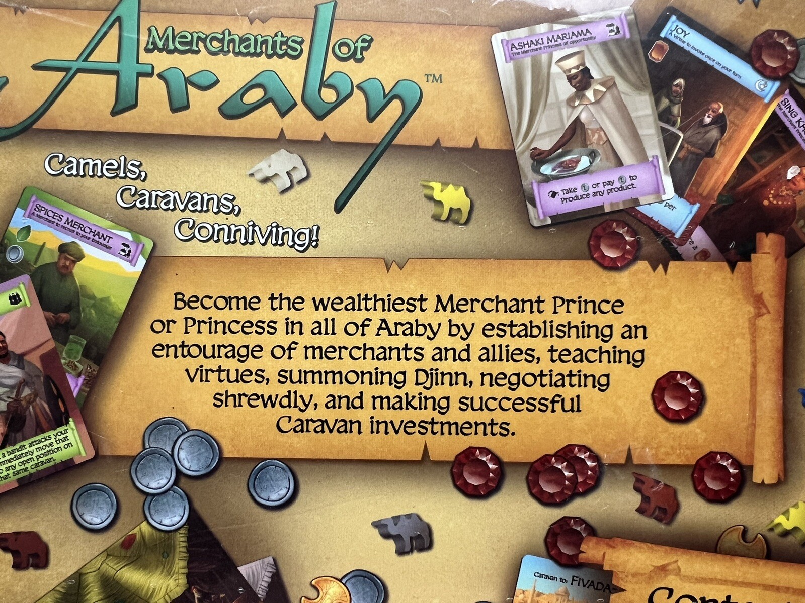 Merchants of Araby Board Game by Jay E Treat III, 2016 Daily Magic Games, New