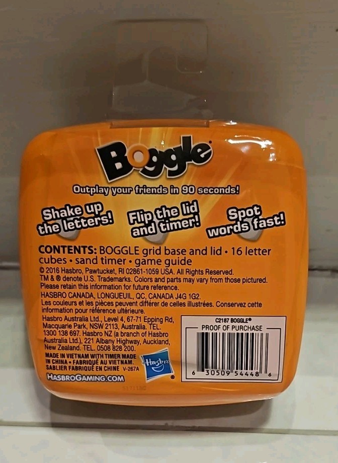 Boggle Classic By Hasbro Gaming – Word Strategy Game