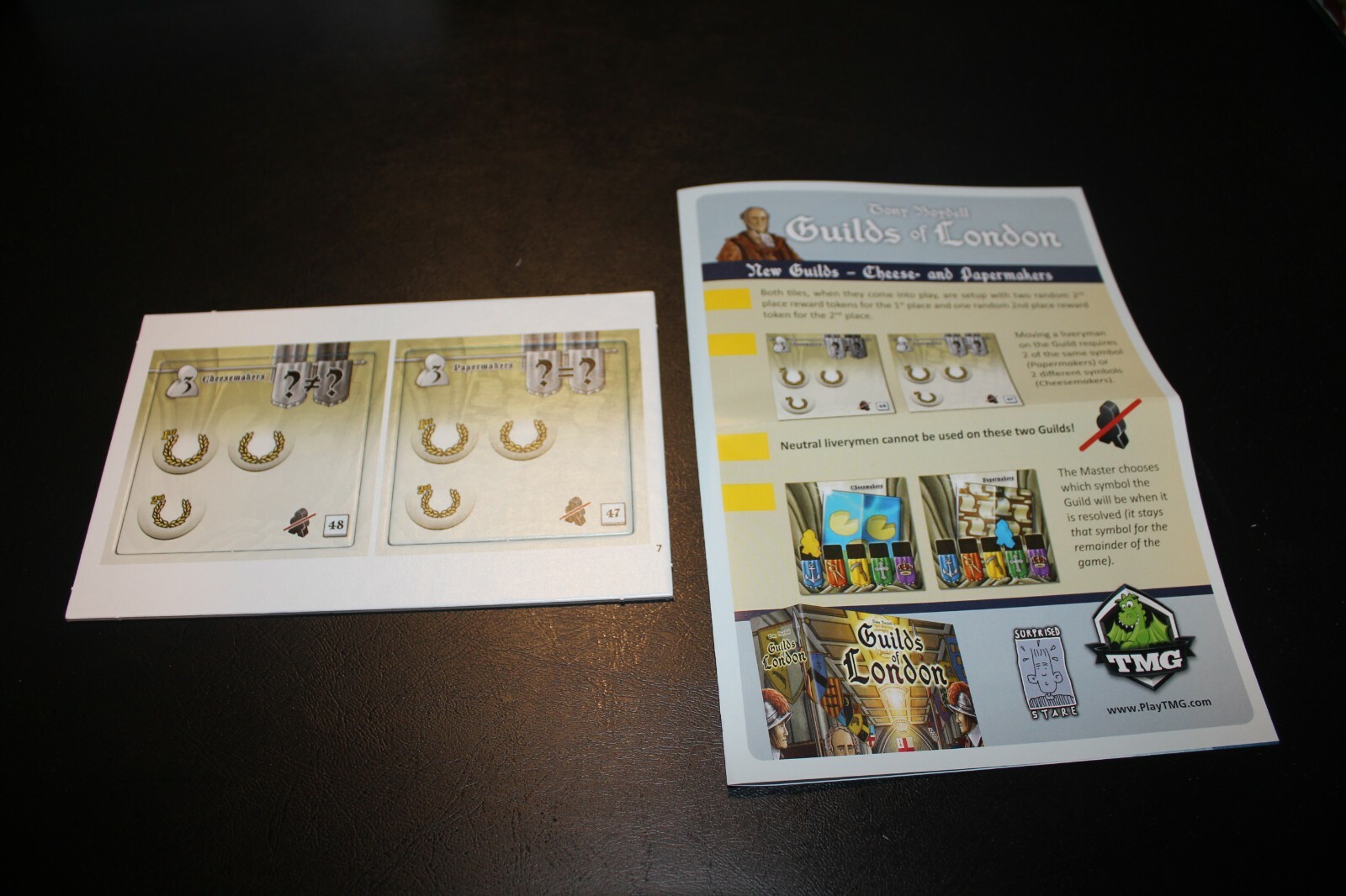 Guilds of London Cheese & Papermakers Promo – Brettspiel Advent Calendar 2016