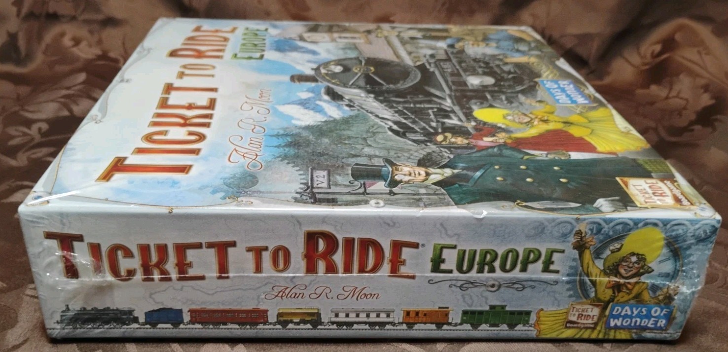Ticket to Ride Europe Board Game Tunnels Ferries Train Stations Strategic