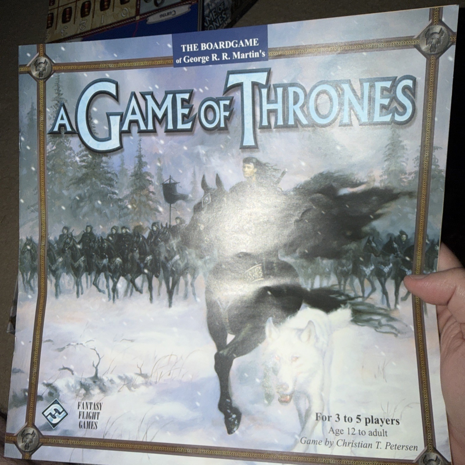 George R. Martin Game of Thrones and Expansion Clash of Kings board game